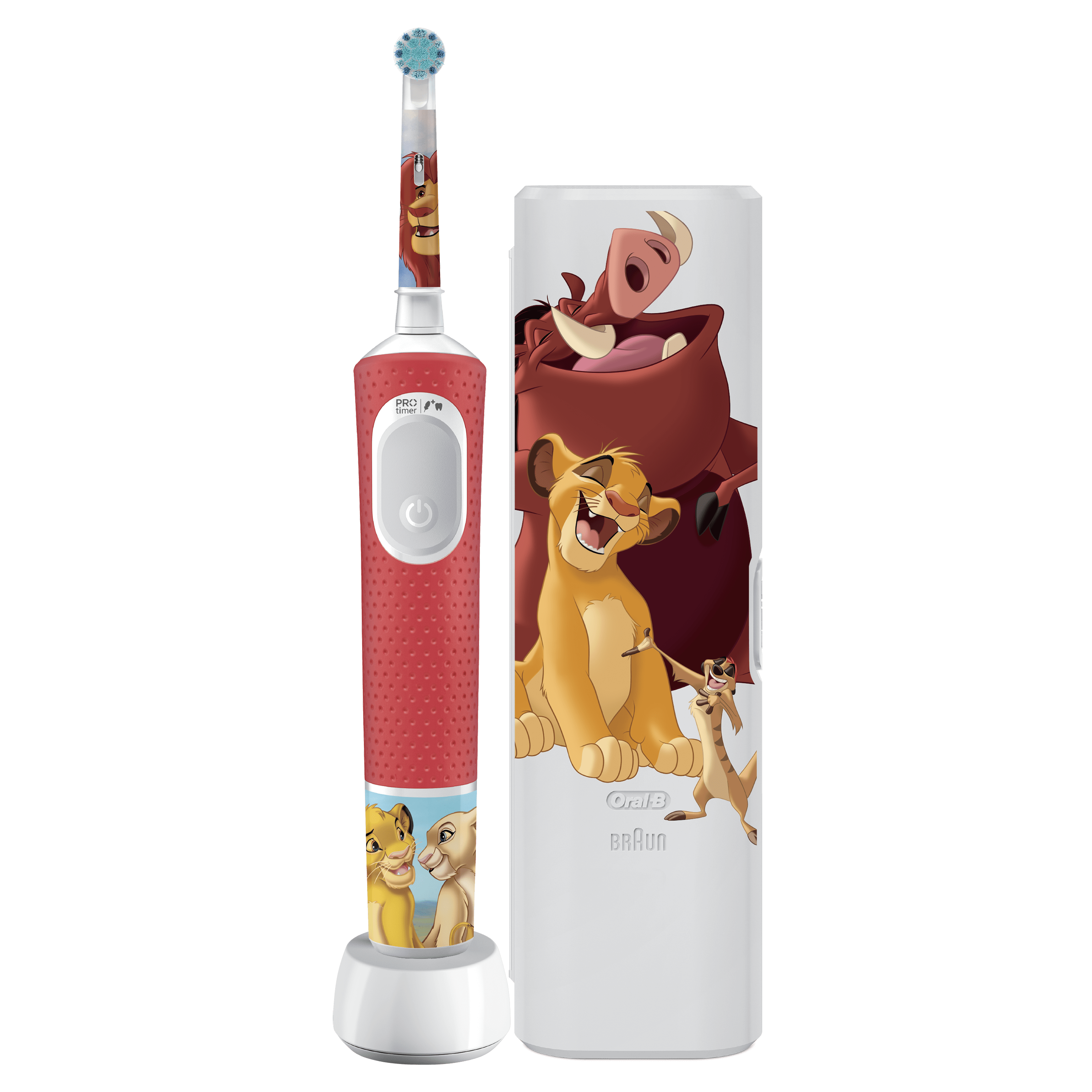 Oral-B Pro Kids Rey León Cepillo Eléctrico con 1+8 Recambios