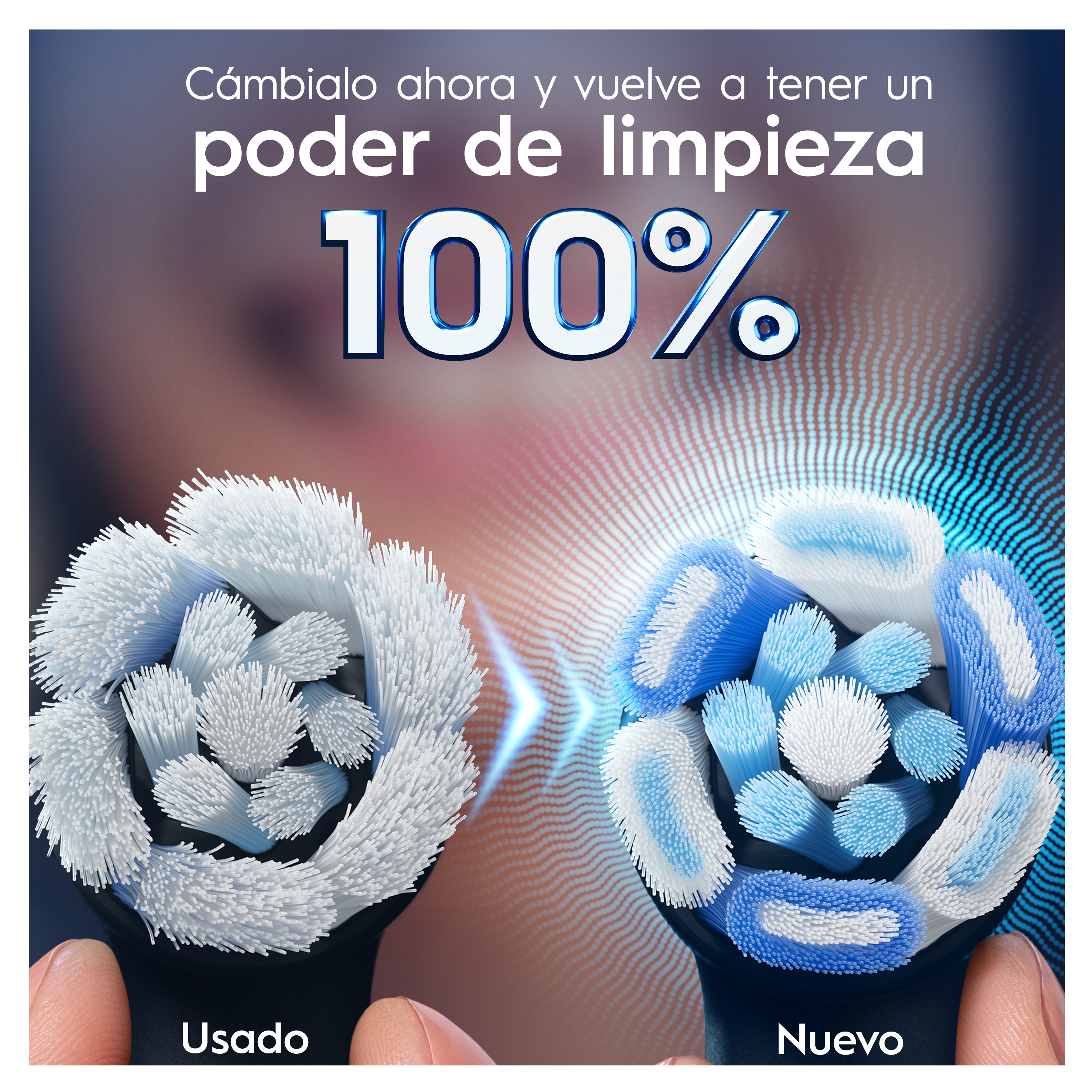 Oral-B iO Recambios Ultimate Clean en Negro - Pack de 4