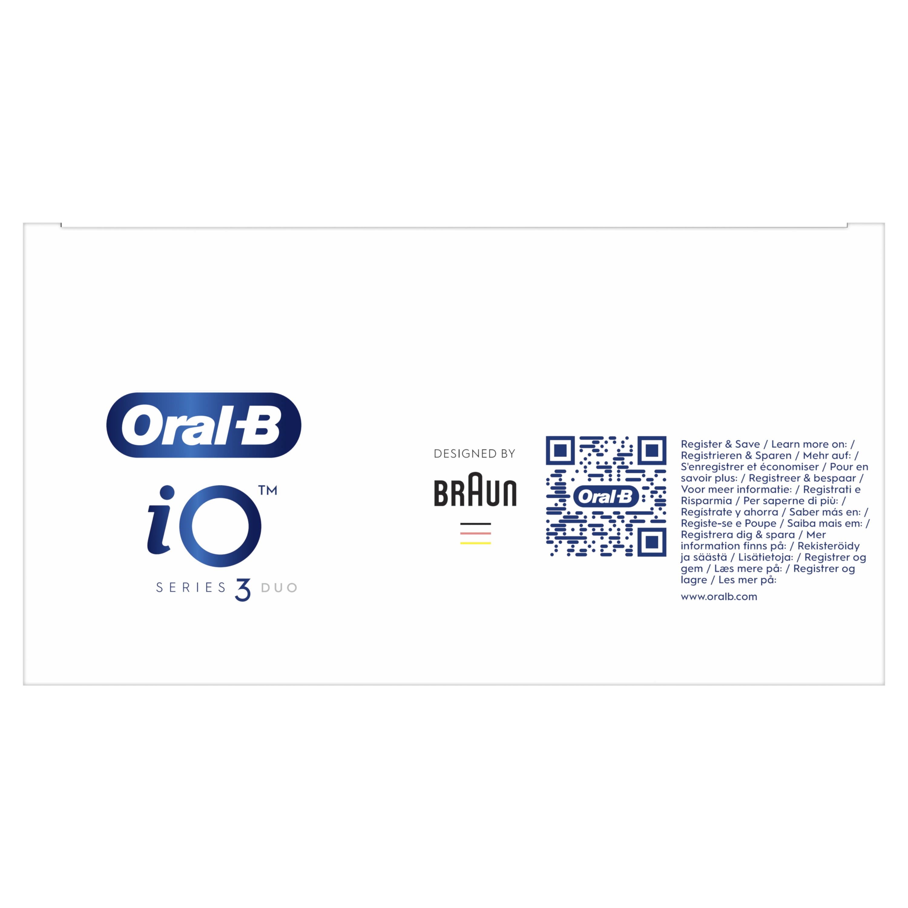 Oral-B iO 3 Pack Dúo de Cepillos Eléctricos Negro y Azul con 2+4 cabezales y estuche de viaje