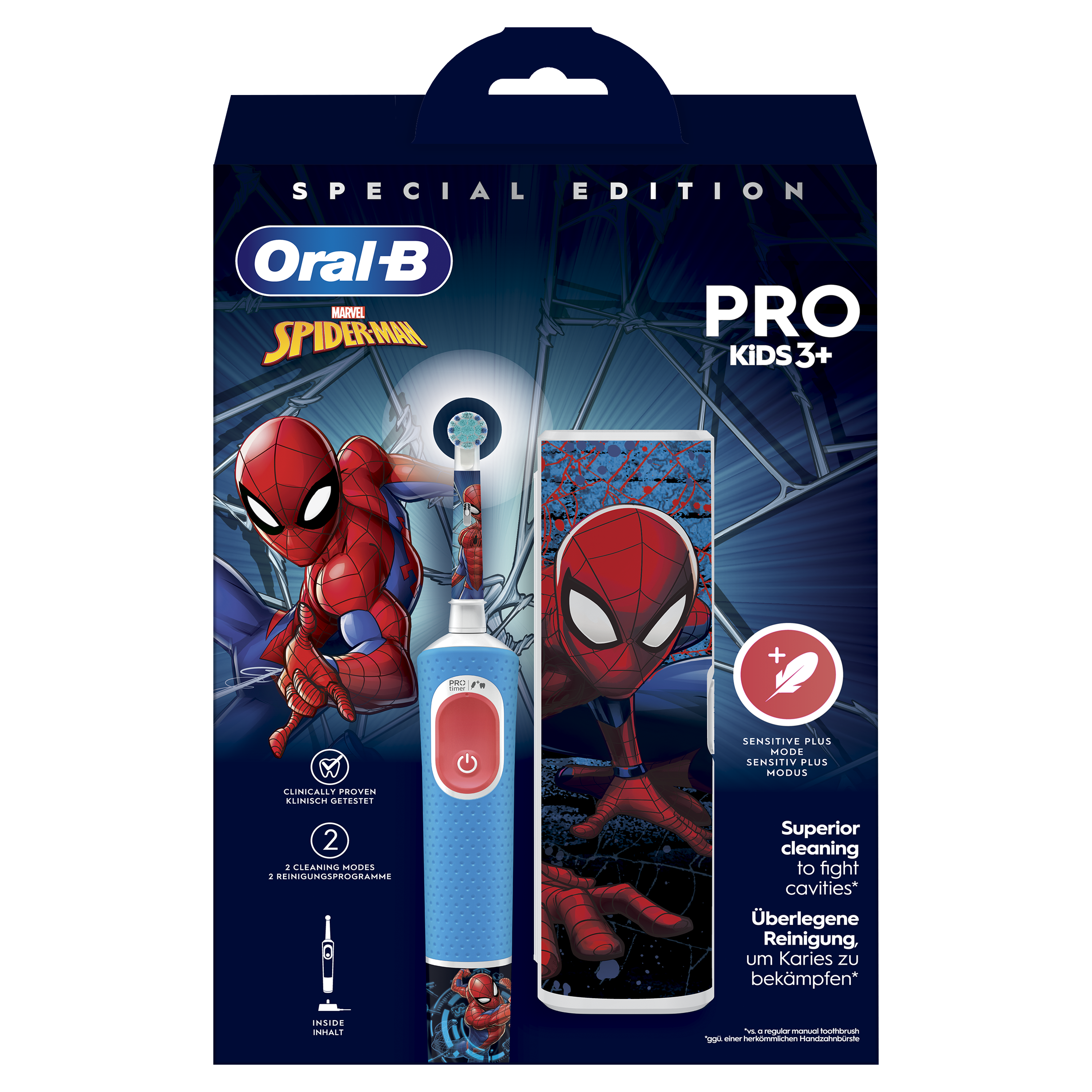 Oral-B Pro Kids Spiderman Cepillo Eléctrico con 1 Cabezal