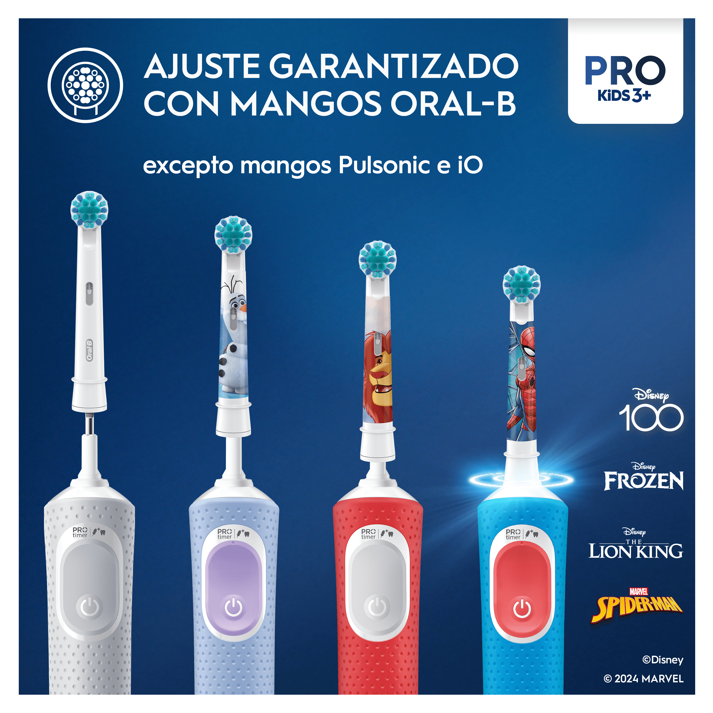 Oral-B Recambios para Niños Rey León - Pack de 8