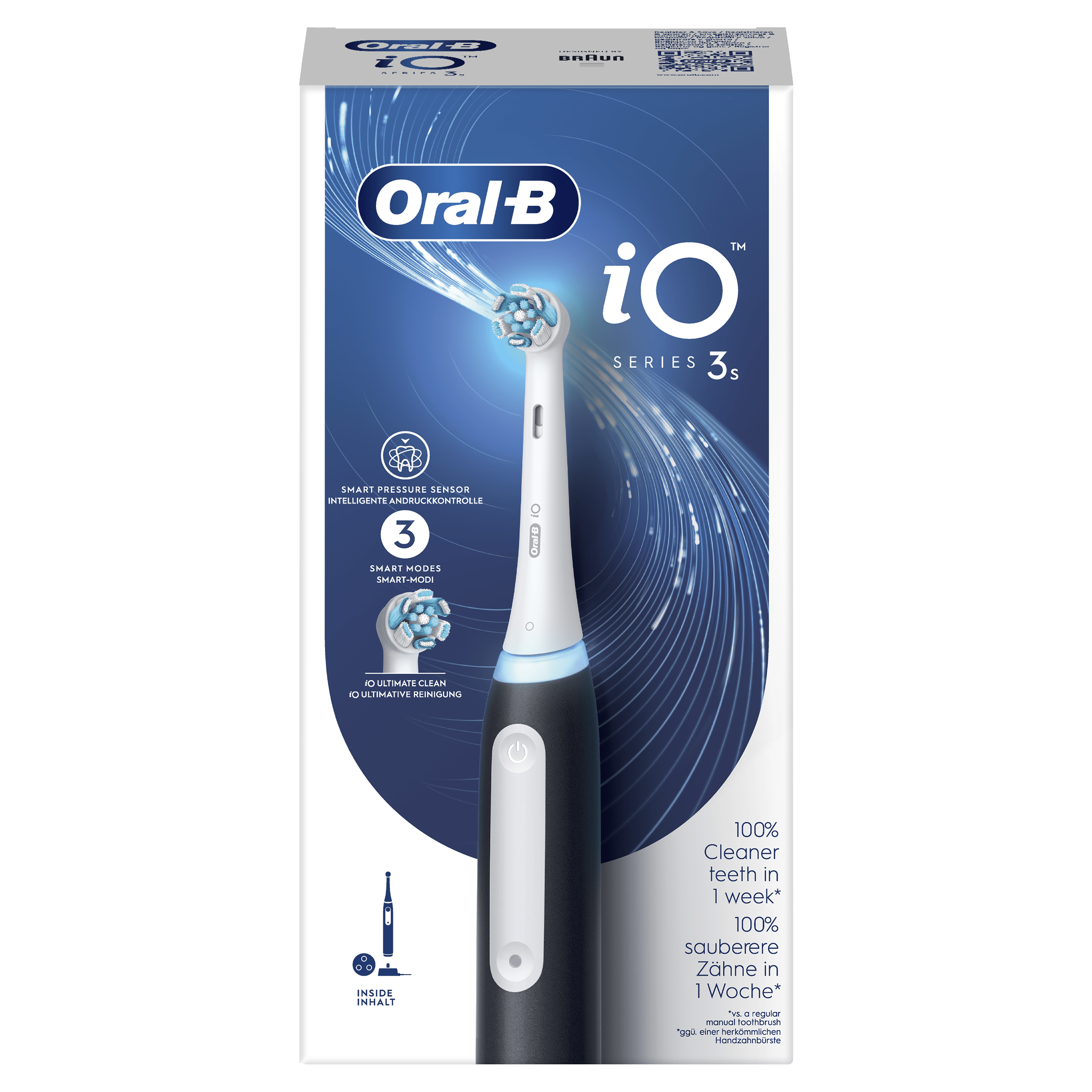 Oral-B iO 3 Cepillo Eléctrico Negro con 1 cabezal