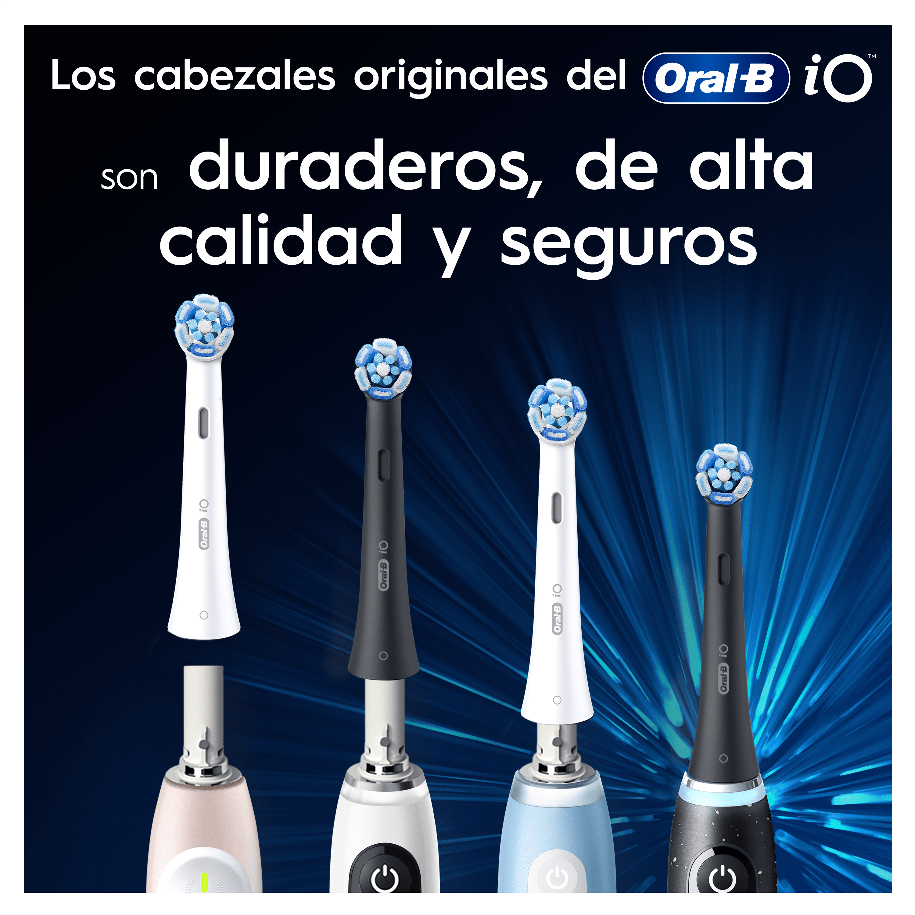 Oral-B iO Recambios Ultimate Clean en Blanco - Pack de 6