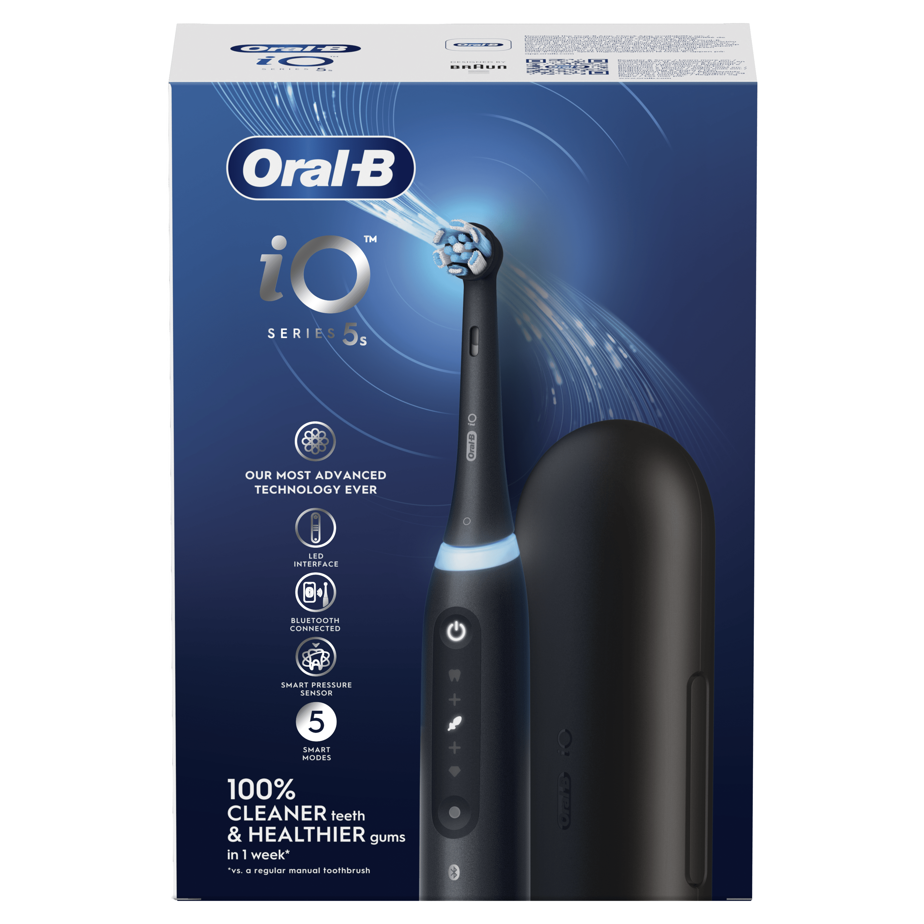 Oral-B iO 5 Cepillo Eléctrico Negro con 1 cabezal
