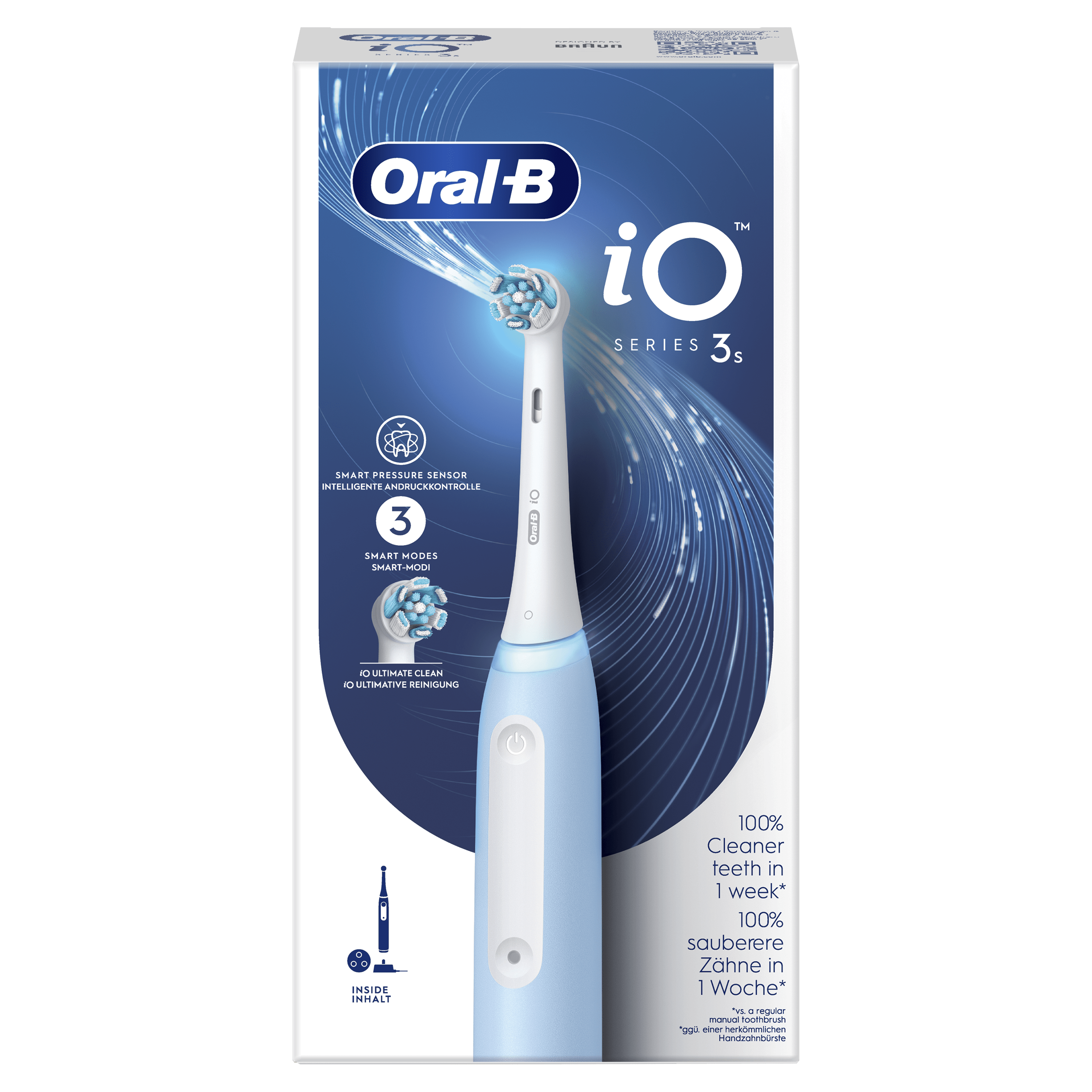 Oral-B iO 3 Cepillo Eléctrico Azul con 1+3 cabezal