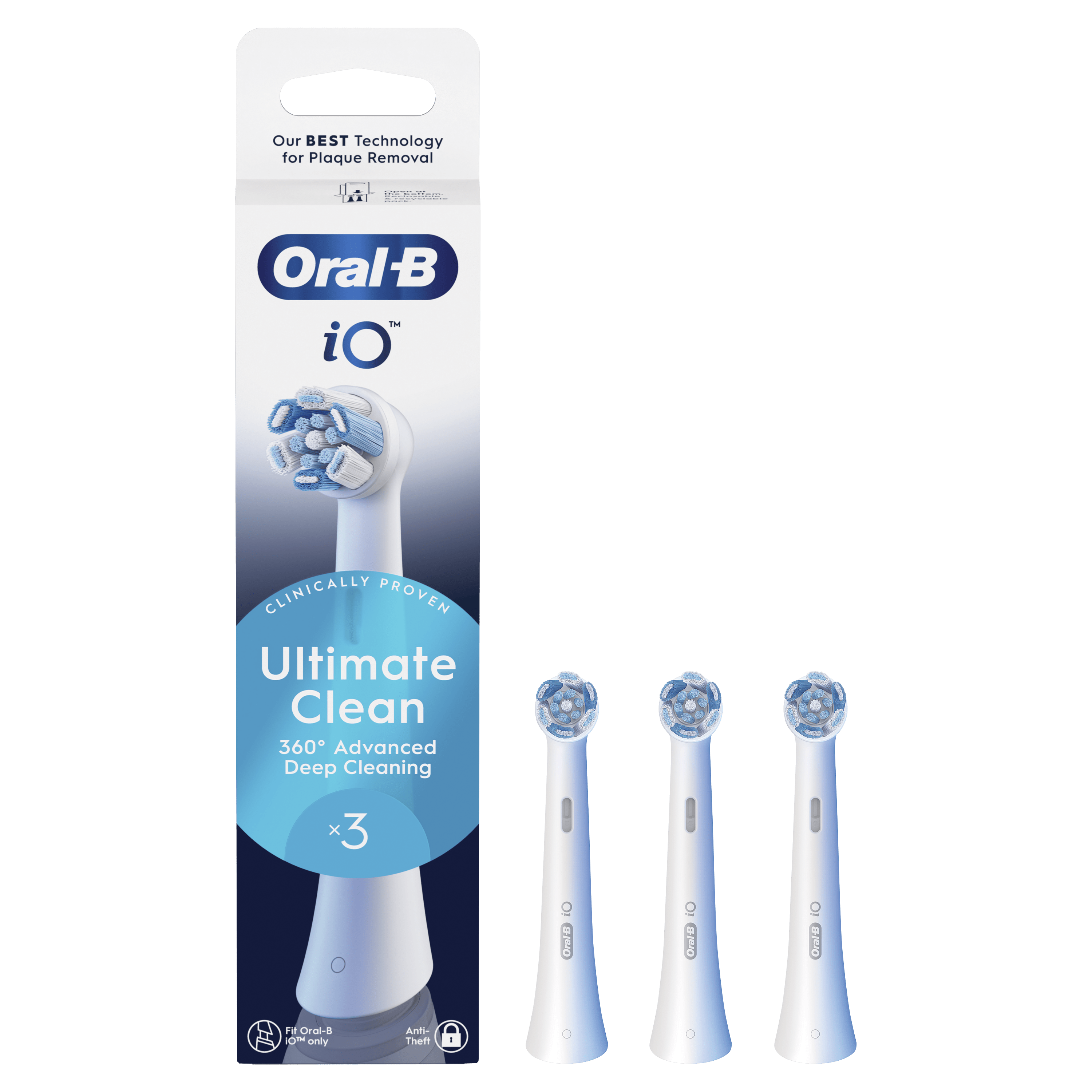 Oral-B iO 3 Cepillo Eléctrico Negro con 1+5 cabezal y estuche de viaje