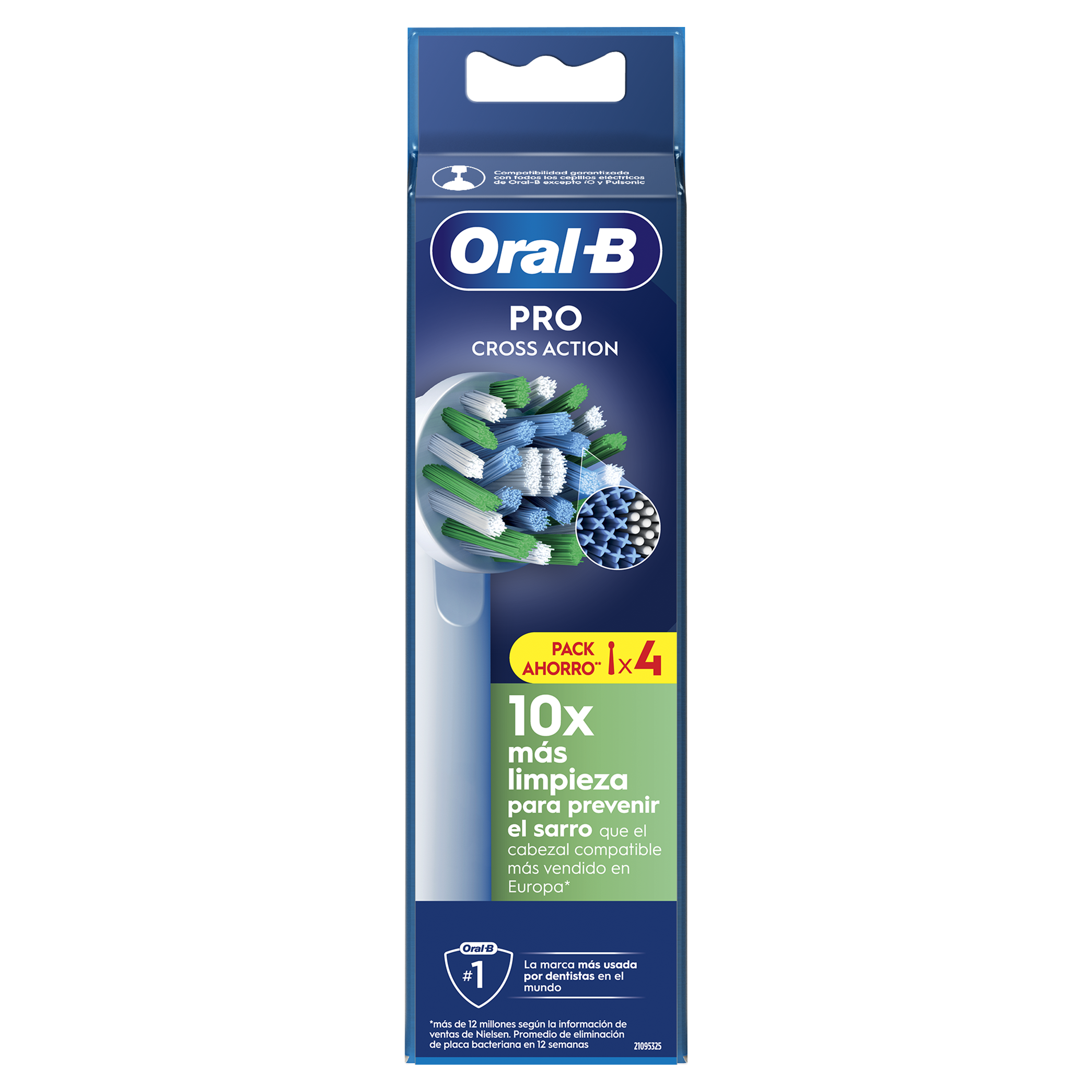 Oral-B Recambios Cross Action Blancos - Pack de 20