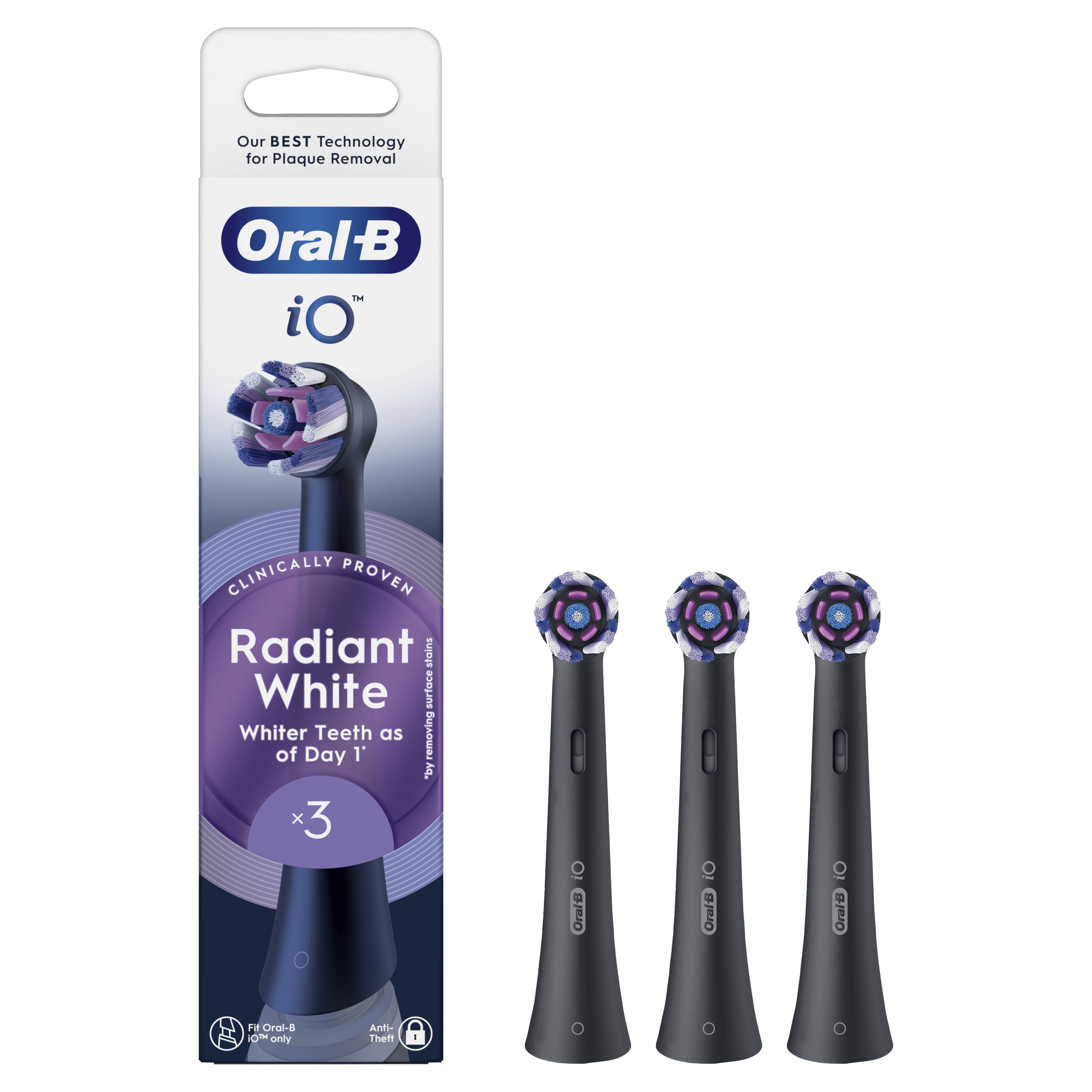 Oral-B iO Recambios Radiant White - Pack de 9