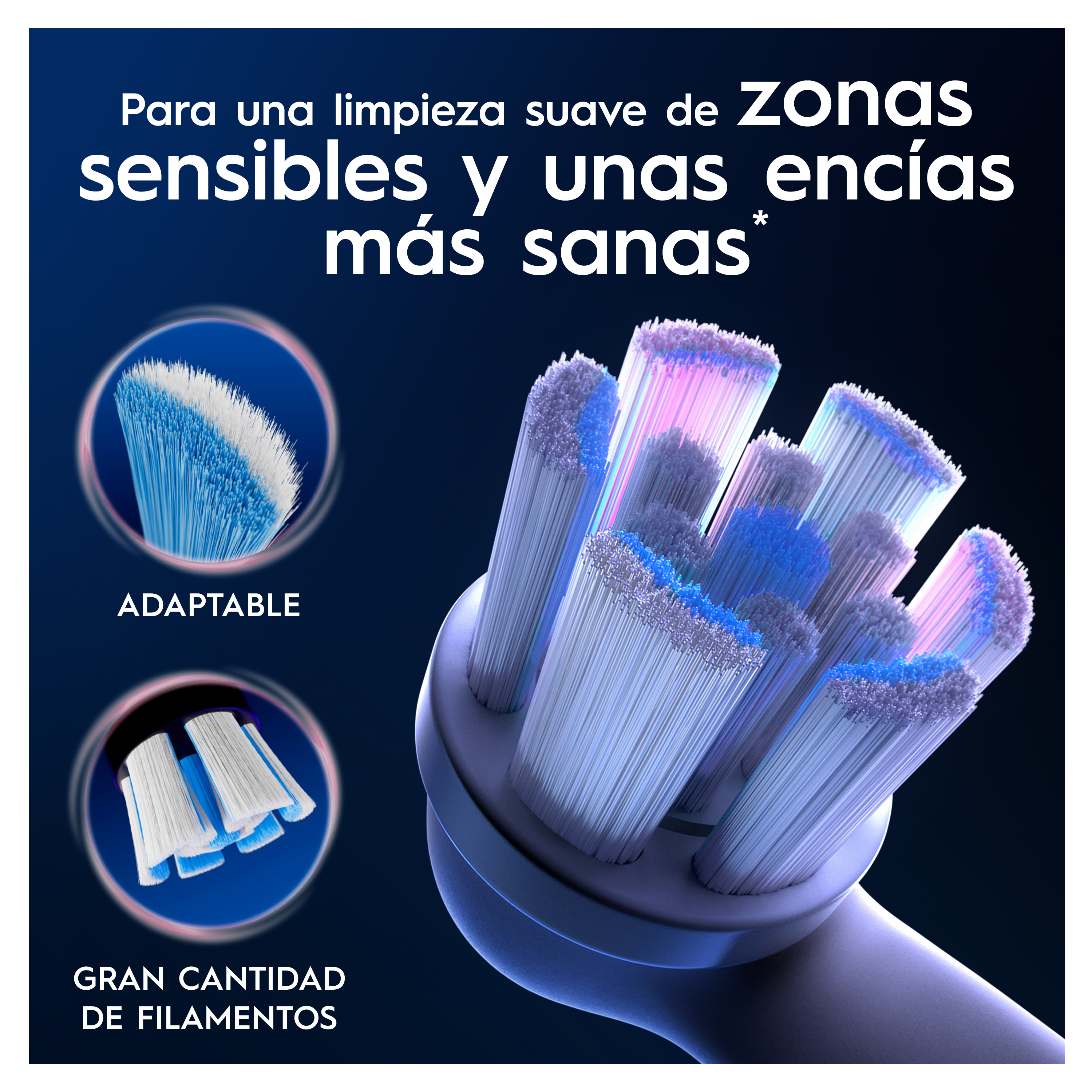Oral-B iO Recambios Gentle Care en Negro - Pack de 8