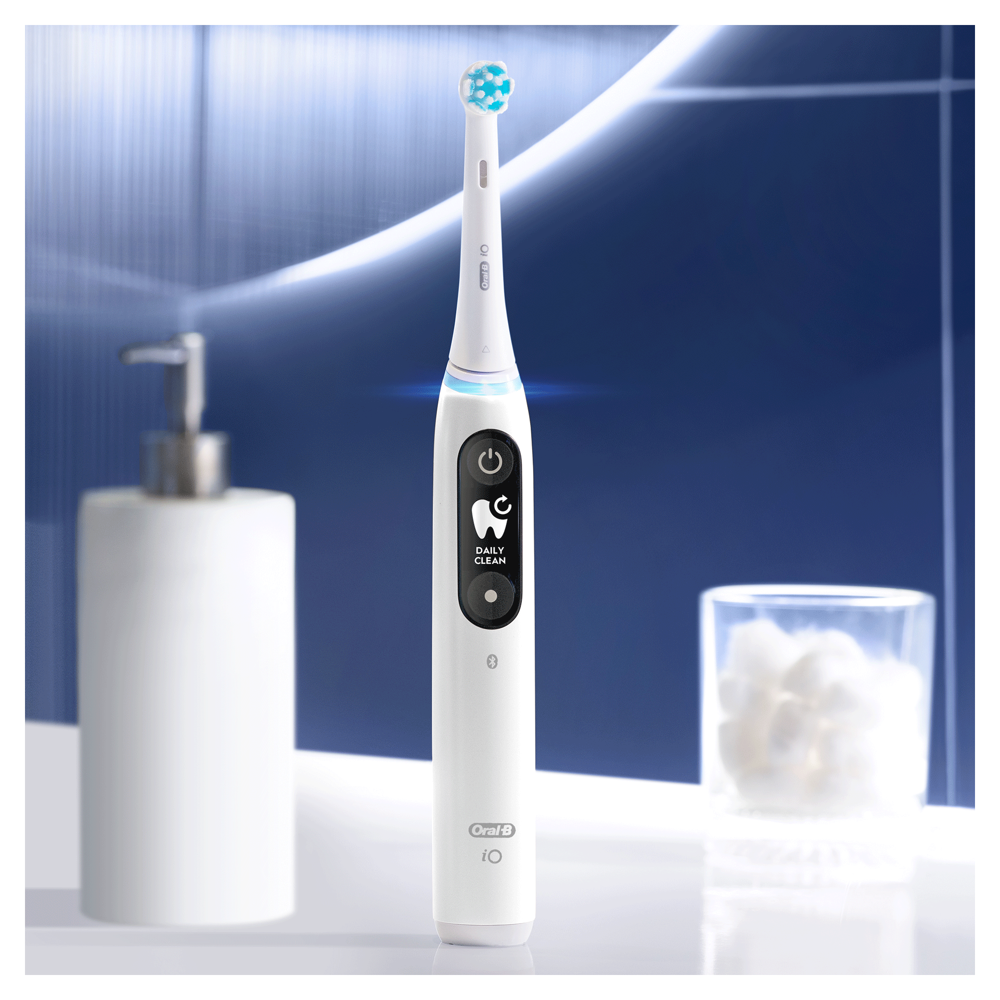 Oral-B iO6 Pack Dúo de Cepillos Eléctricos Blanco y Rosa con 3 cabezales