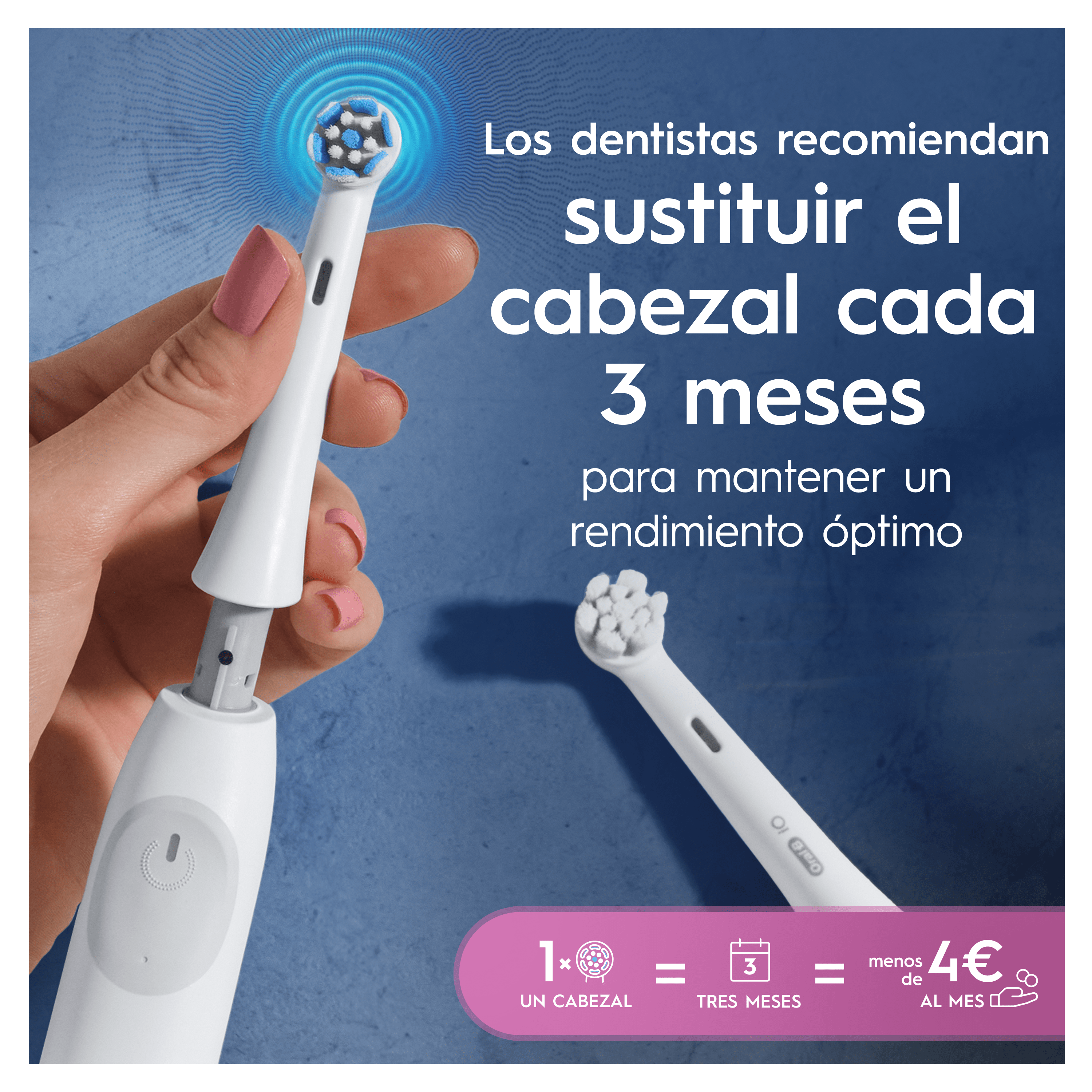 Oral-B iO Recambios Gentle Care en Blanco - Pack de 6
