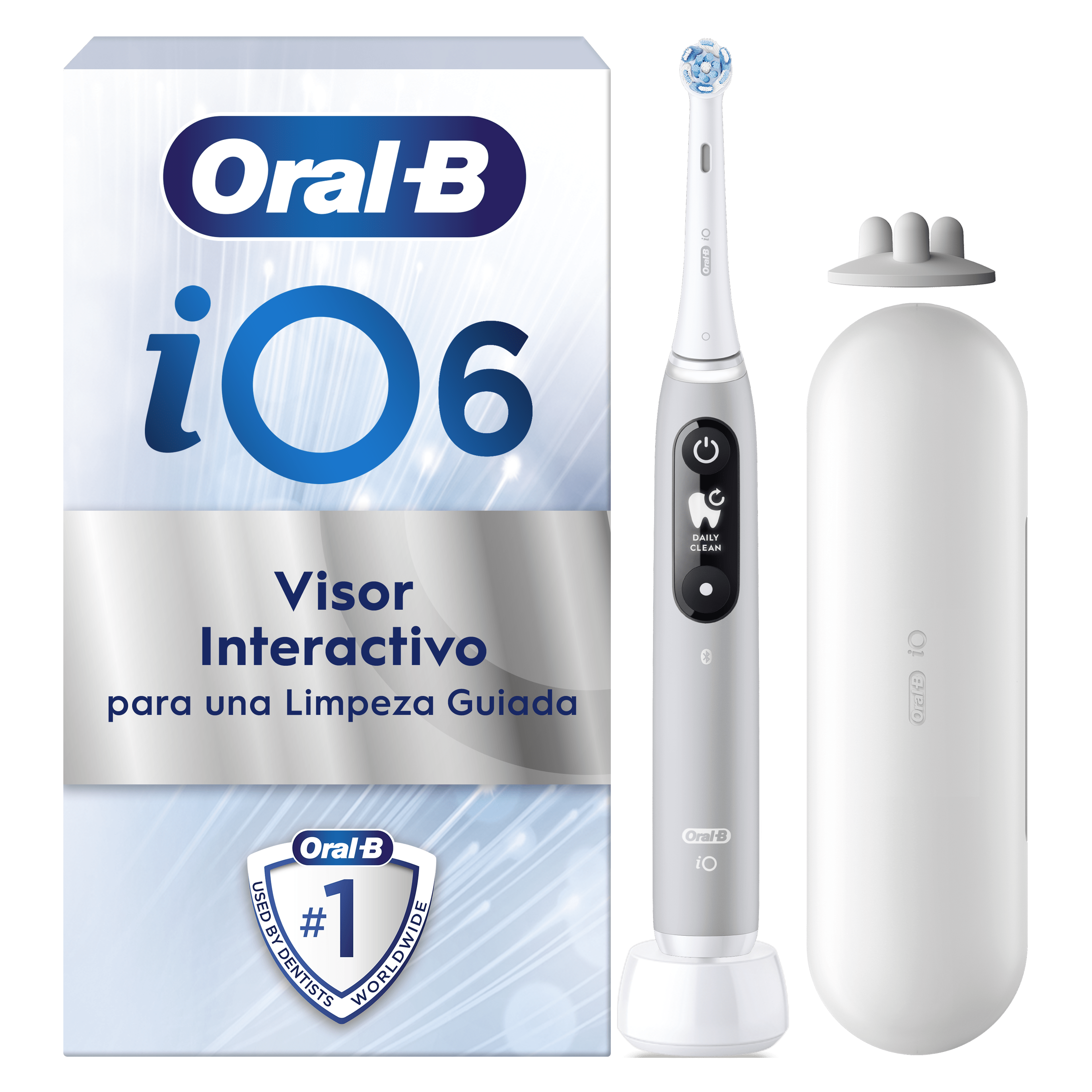 Oral-B iO 6 Cepillo Eléctrico Gris con 2 cabezales