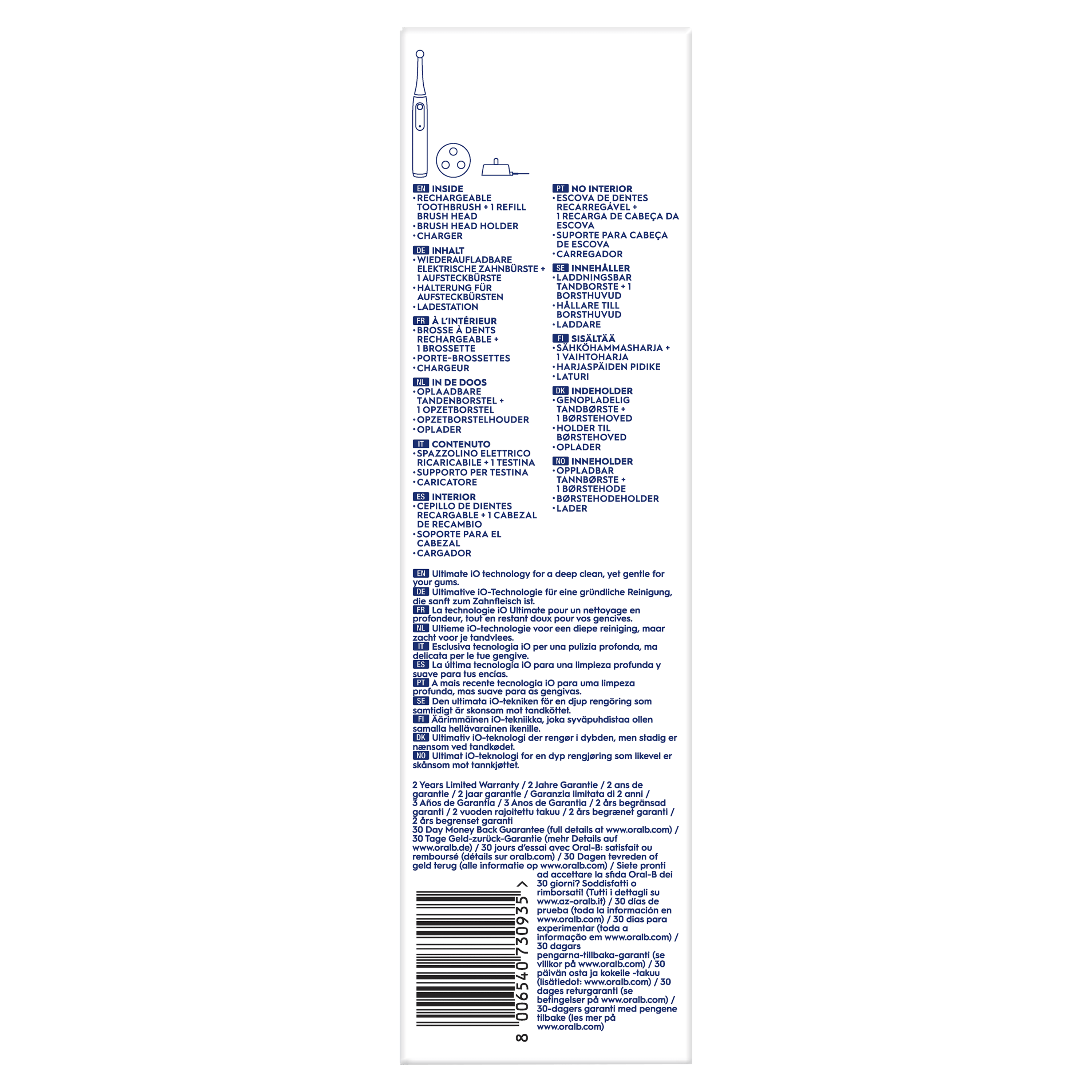 Oral-B iO 3 Cepillo Eléctrico Azul con 1+3 cabezal