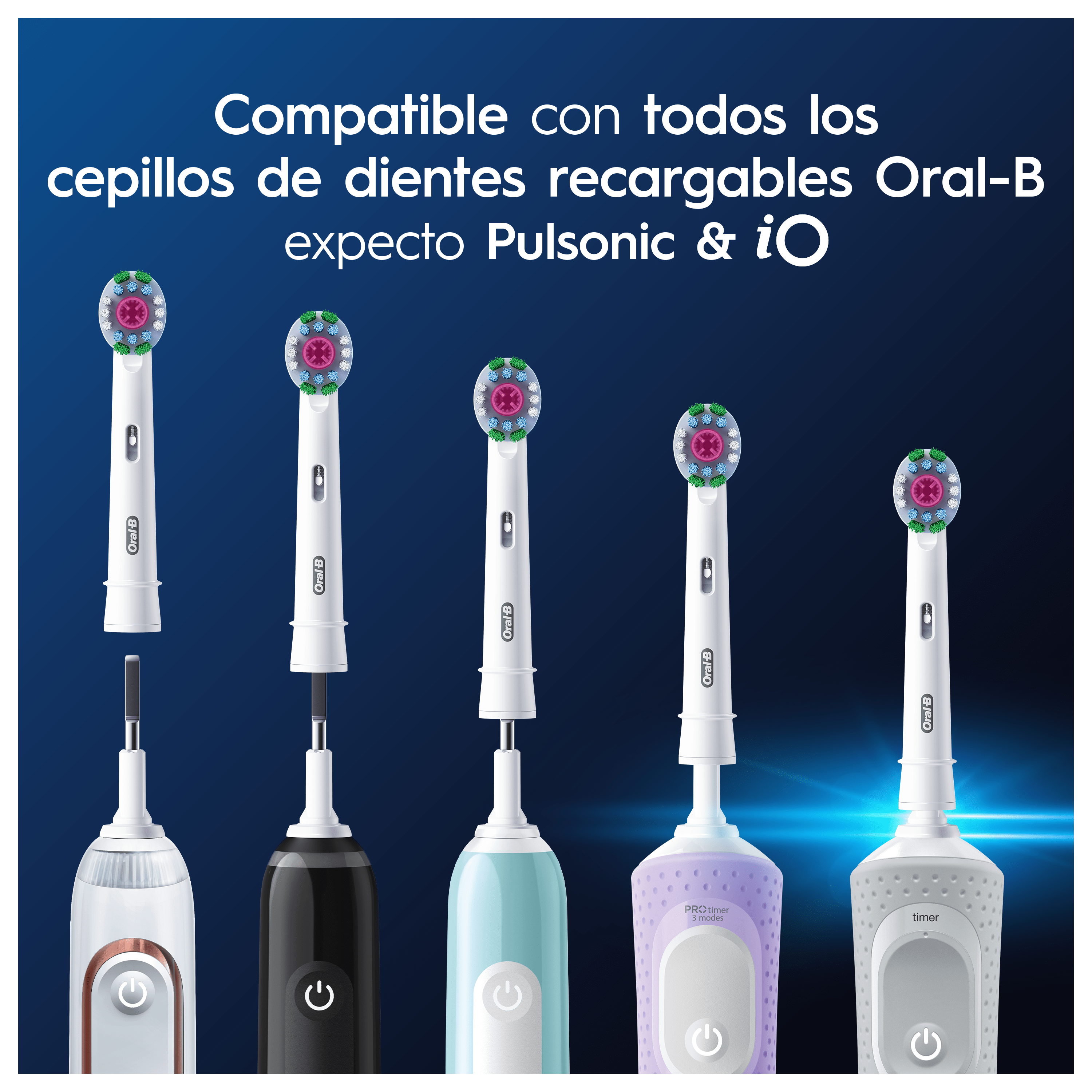 Oral-B Recambios 3DWhite - Pack de 12