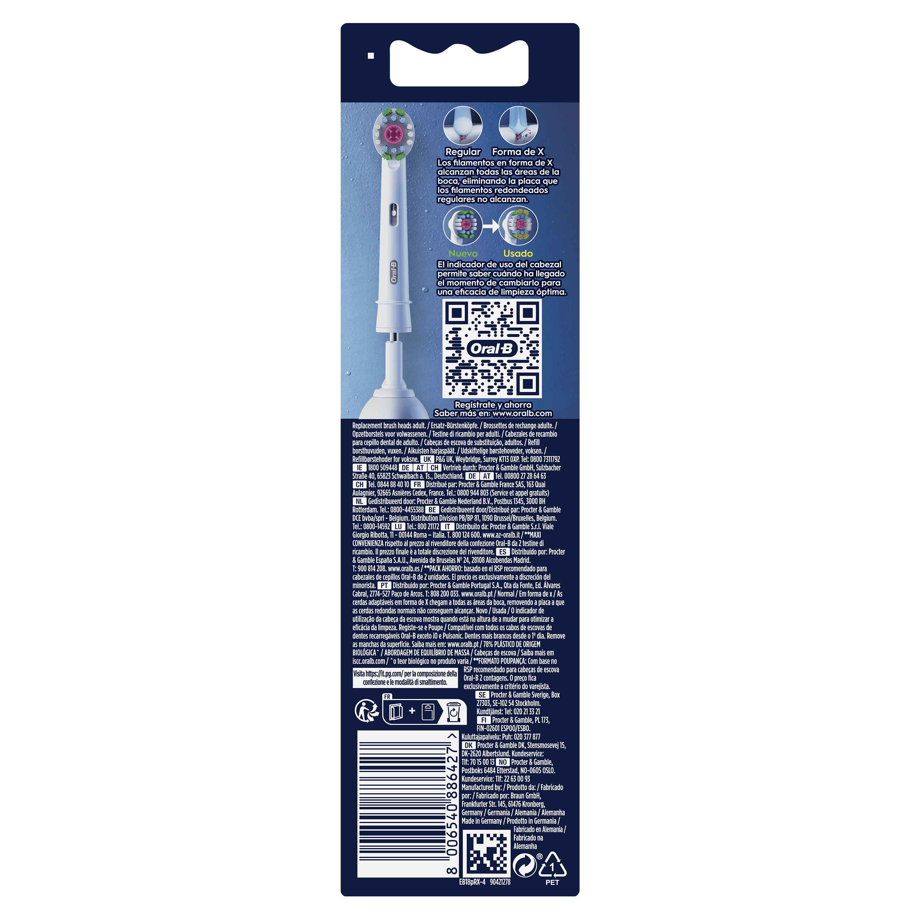 Oral-B Recambios 3DWhite - Pack de 12