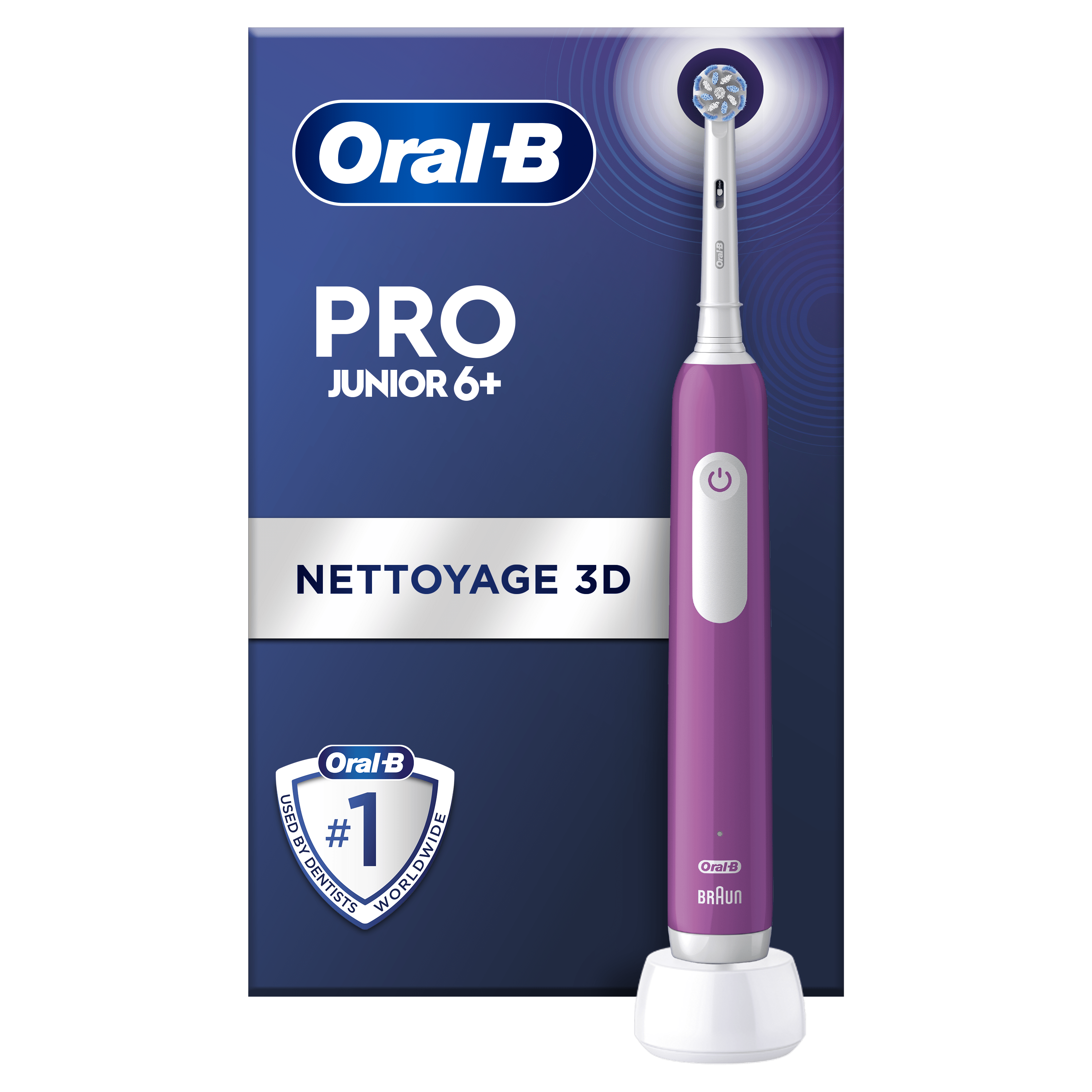 Oral-B Pro1 Violette Junior Brosse à dents électrique avec brossette