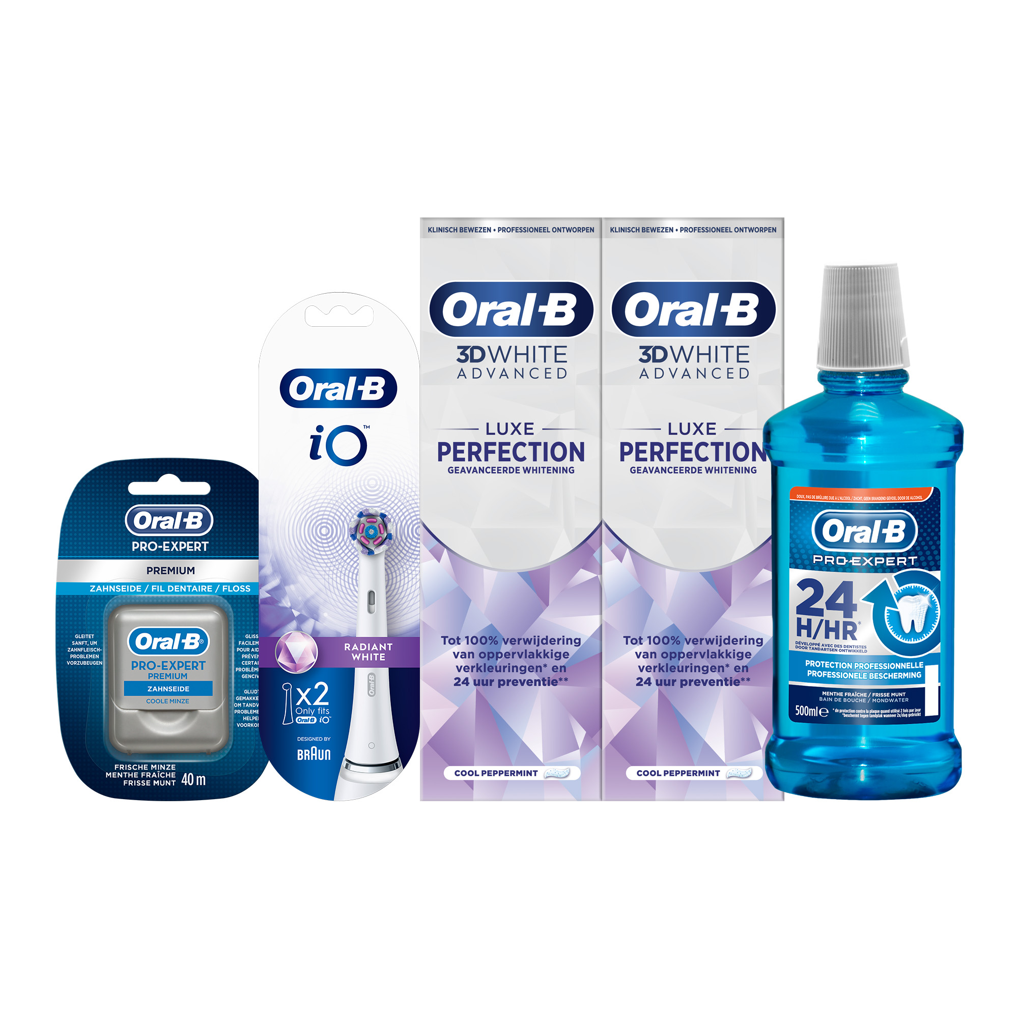 Oral-B iO Pack de routine dentaire - blancheur
