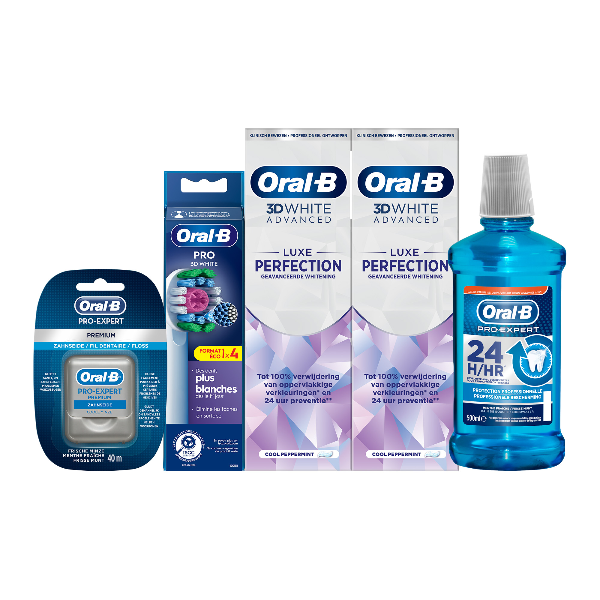 Oral-B Pro Pack de routine dentaire - blancheur