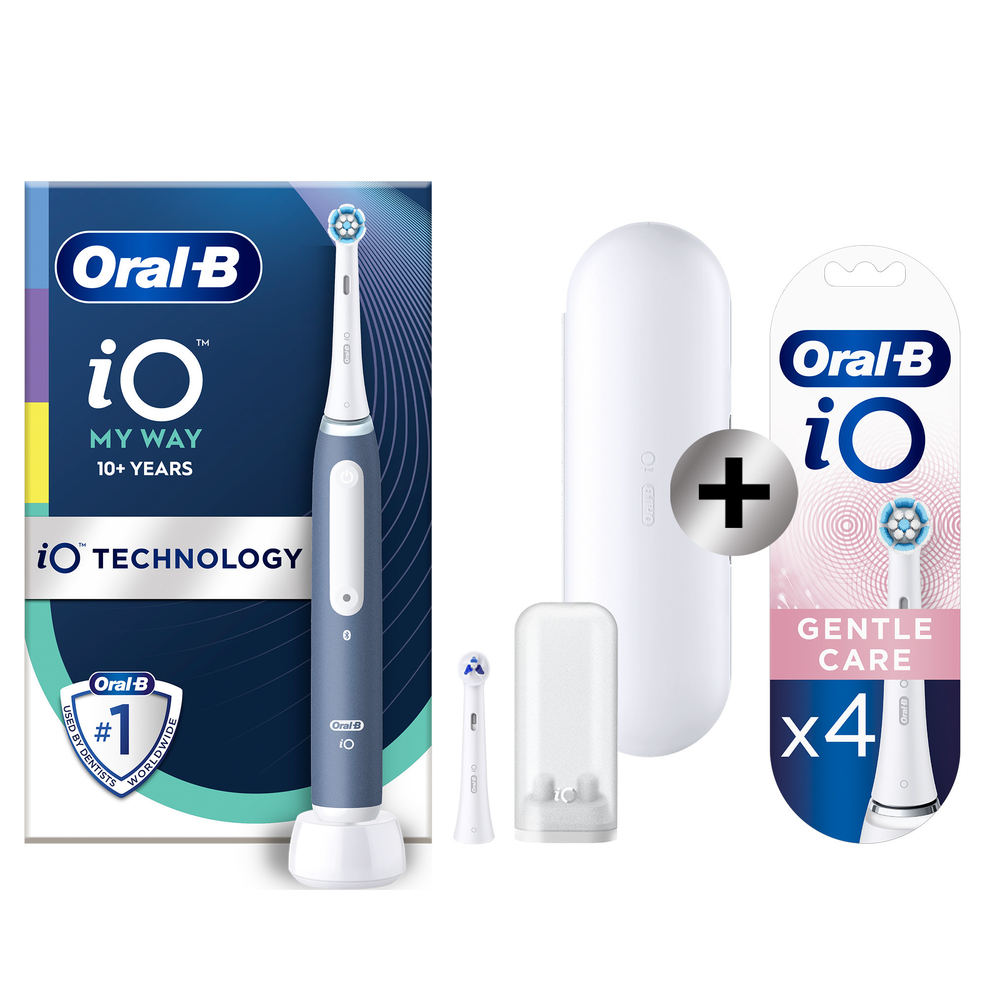 Oral-B iO Teen My Way Brosse à dents électrique avec 2 brossettes + 4 brossettes