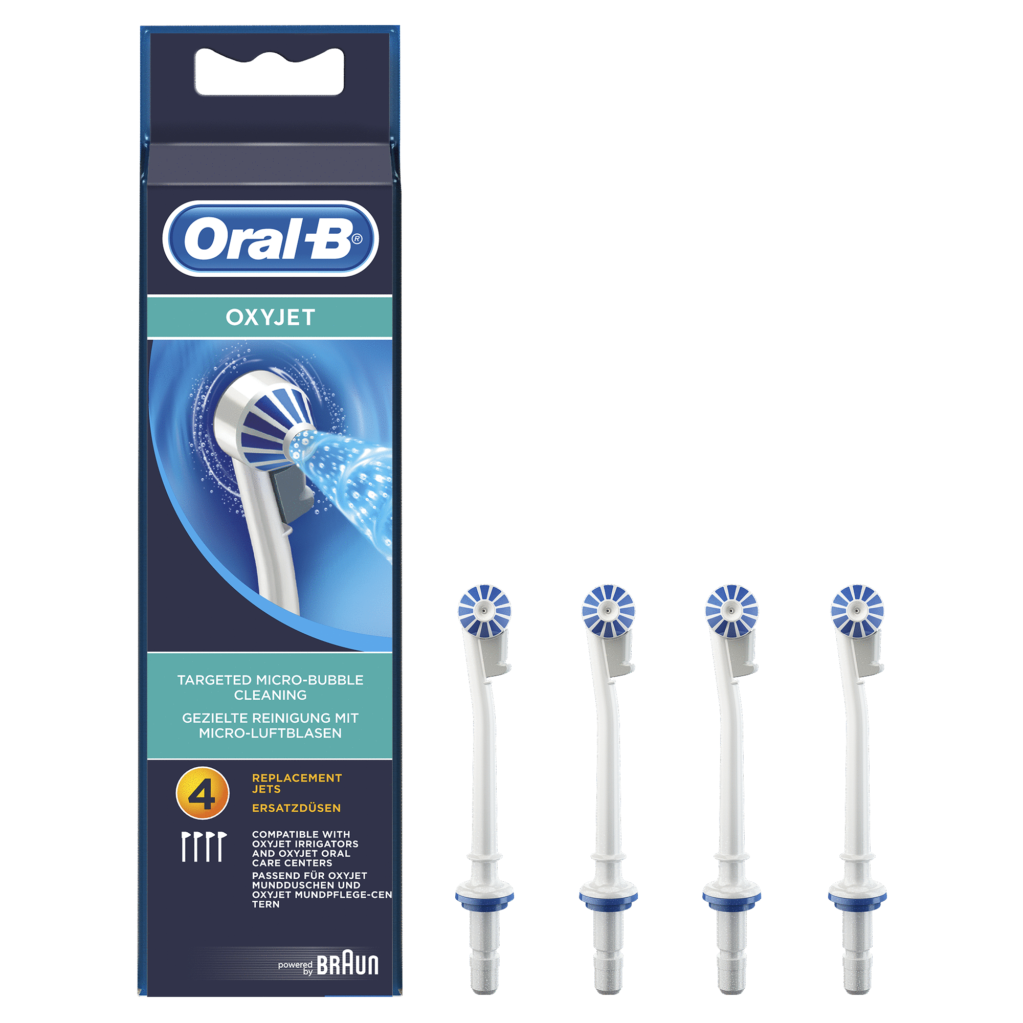 Oral-B Oxyjet, Pack de 4 canules