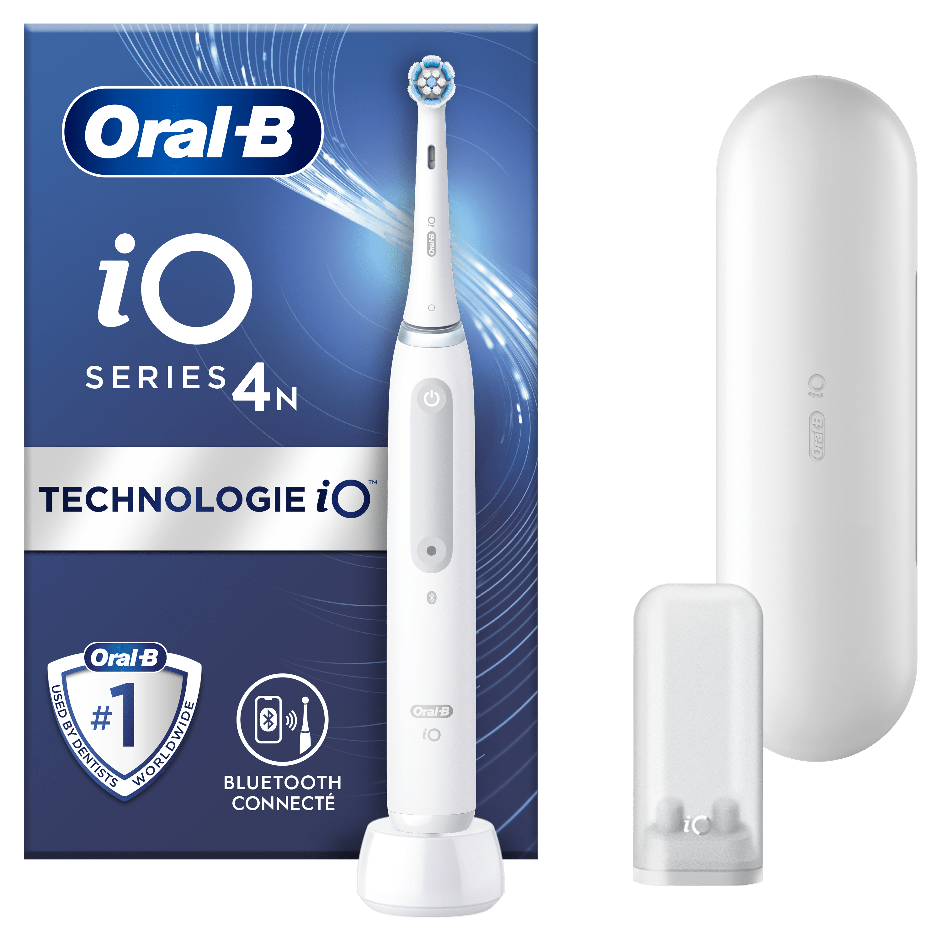 Oral-B iO 4 Blanche Brosse à dents électrique avec brossette