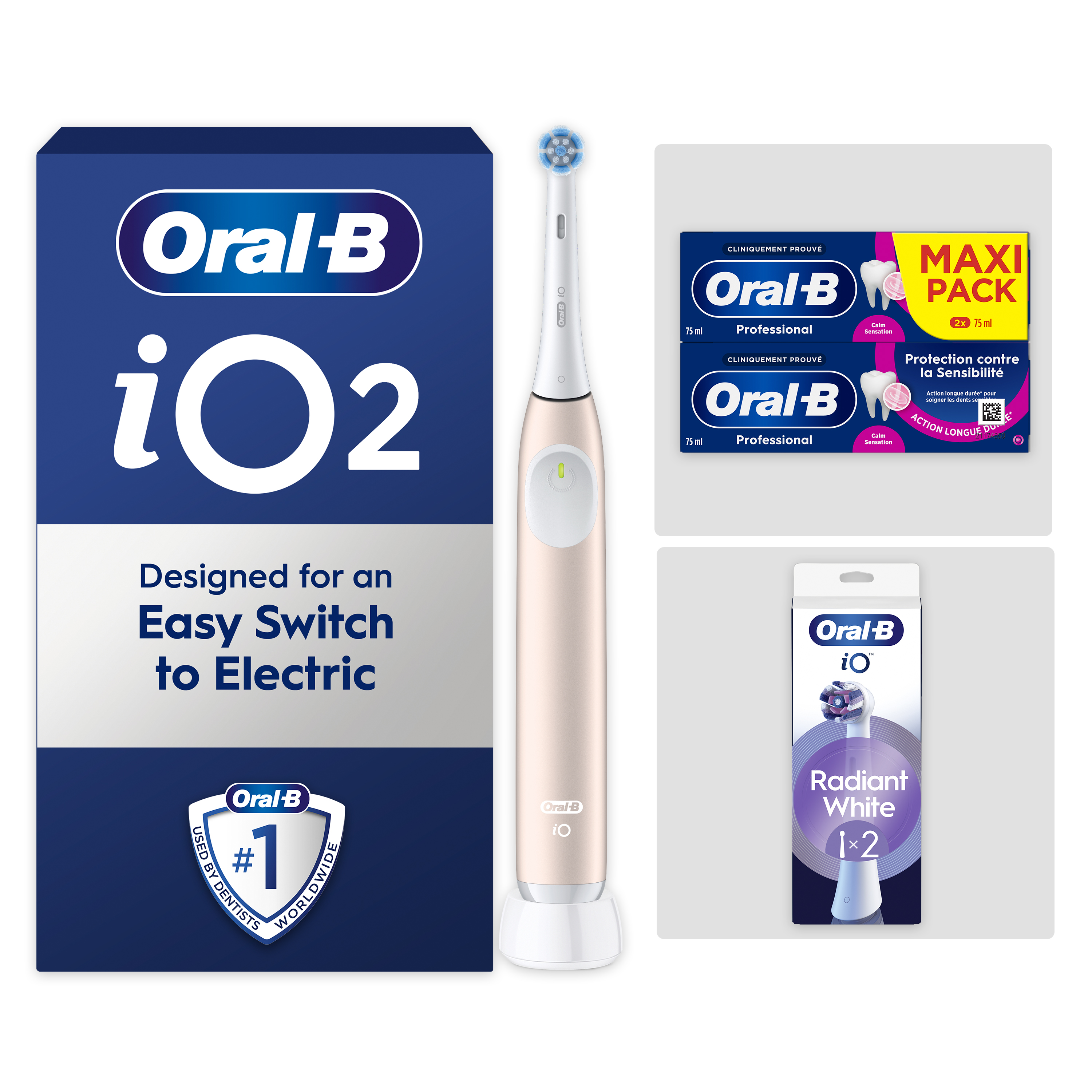 Oral-B iO2 Rose Pack Sensibilité