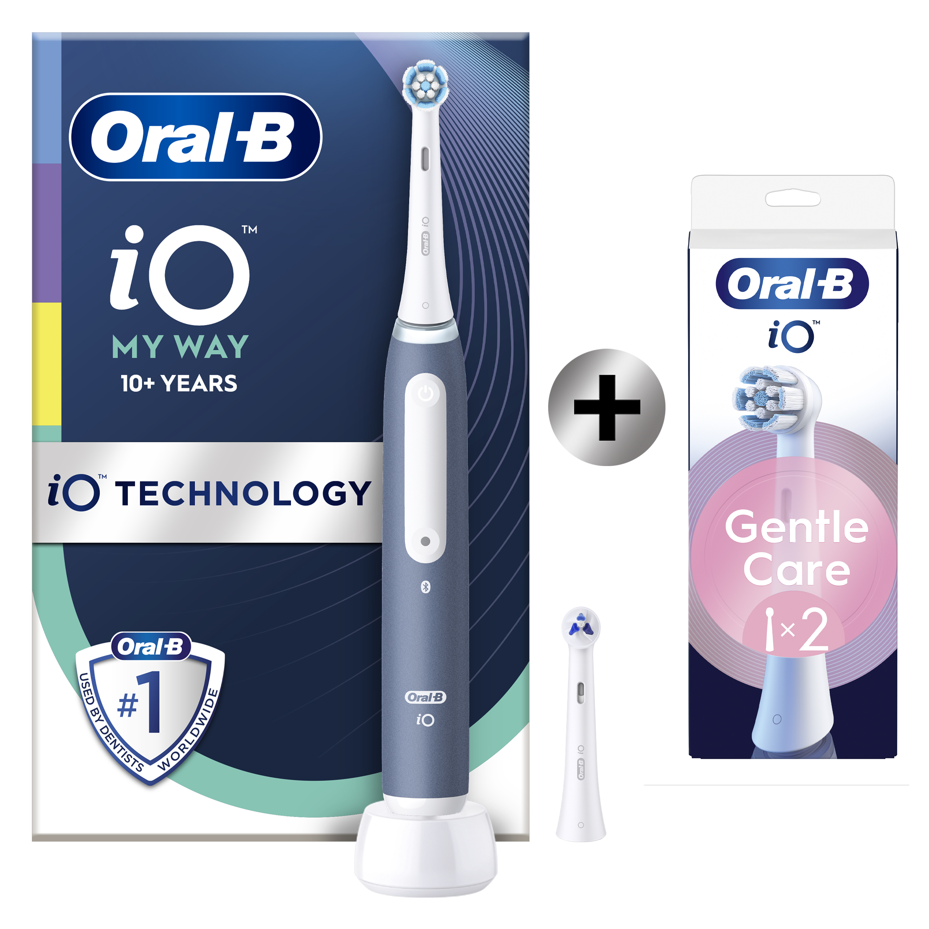 Oral-B iO Teen My Way Brosse à dents électrique avec 2 brossettes + 2 brossettes