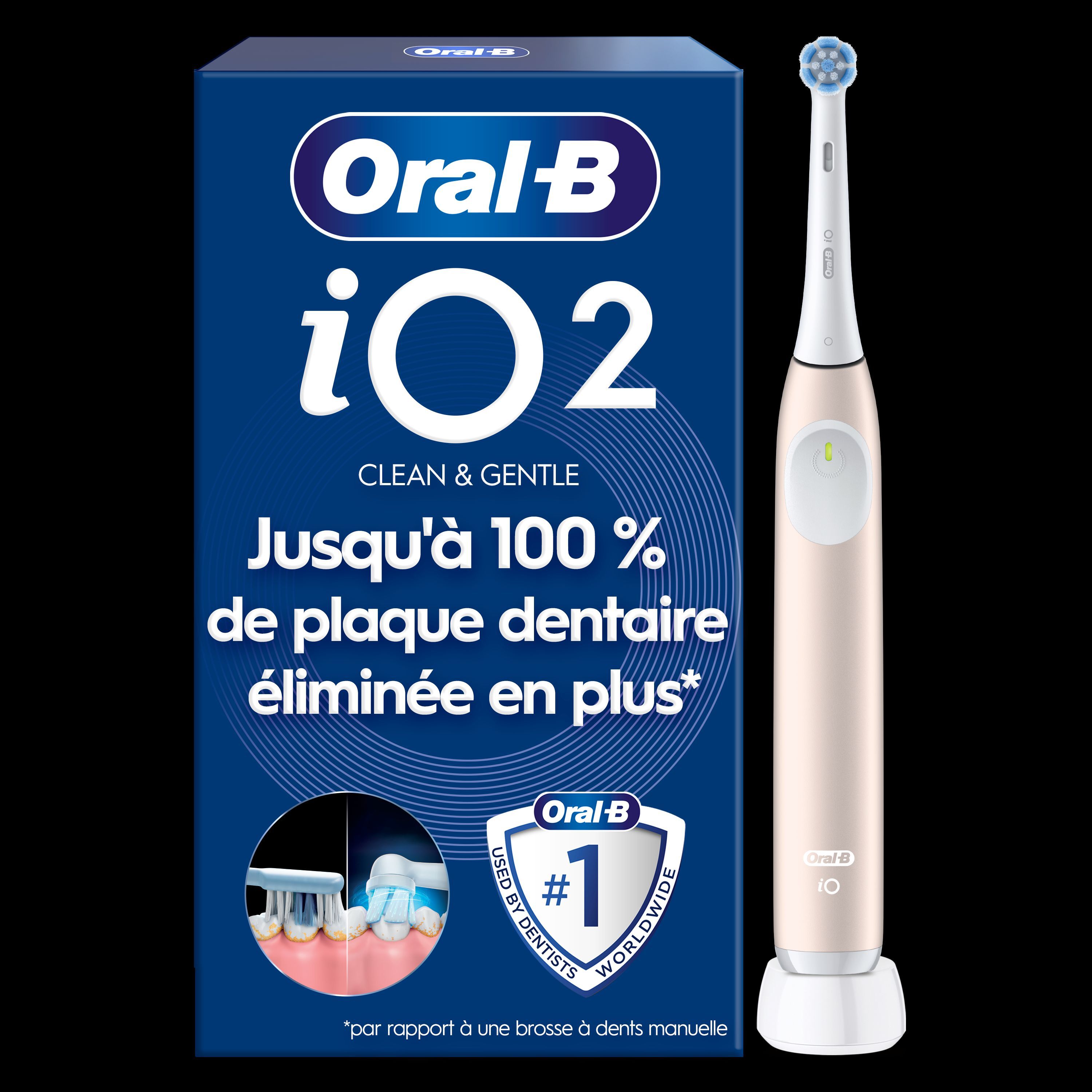 Oral-B iO2 Brosse À Dents Électrique Rose Clair