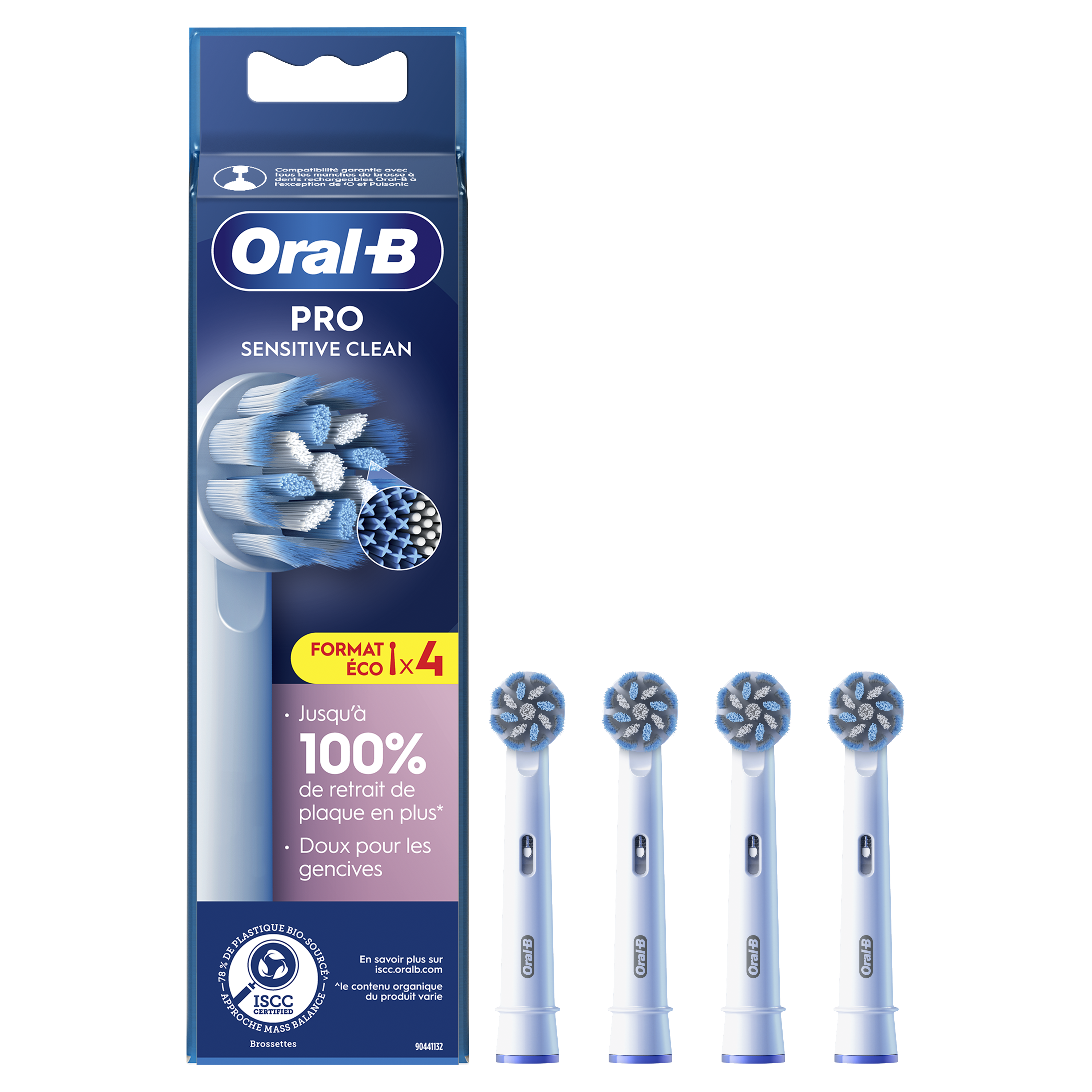 Oral-B Pro Sensitive Clean Brossettes Pour Brosse À Dents, Pack De 4 Unités