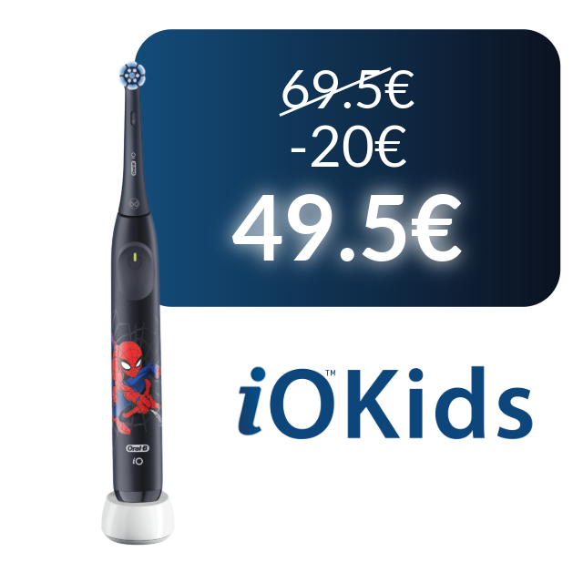 Oral-B iO Kids Marvel Spiderman Brosse À Dents Électrique, 1 Brossette