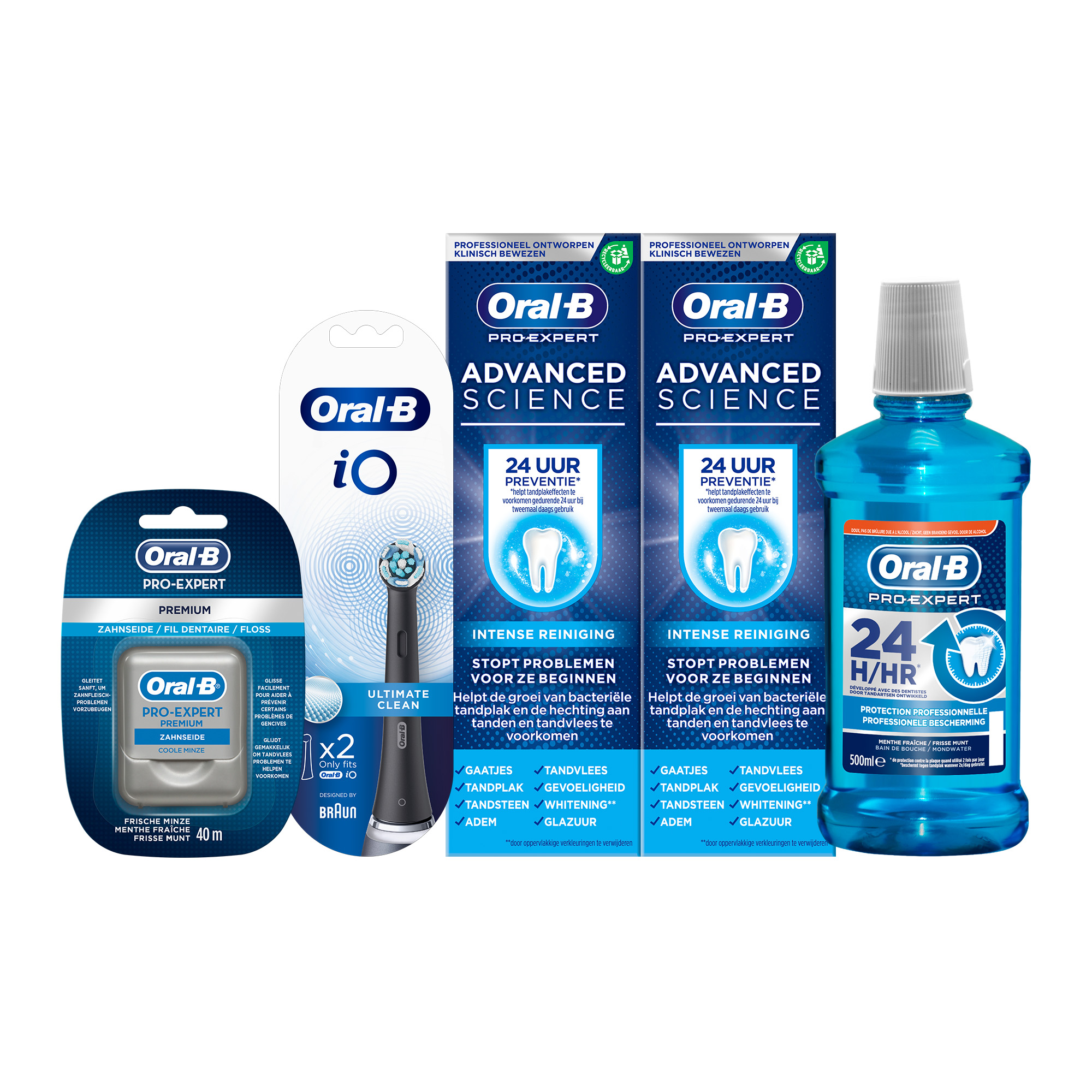 Oral-B iO Pack de routine dentaire - protection quotidienne