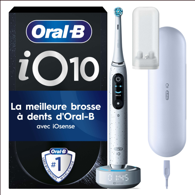 Oral-B iO 10 Blanche Brosse à dents électrique avec brossette