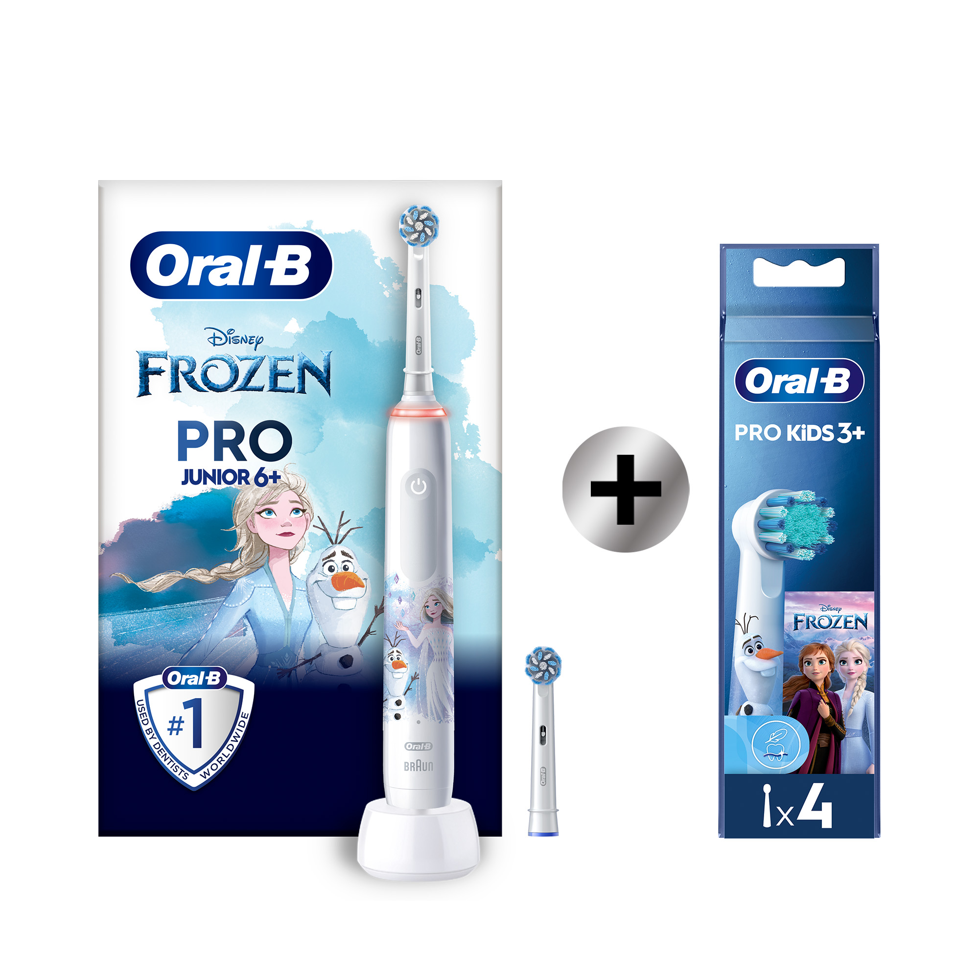 Oral-B Pro3 Junior Brosse à dents électrique avec 2 brossettes + 4 brossettes