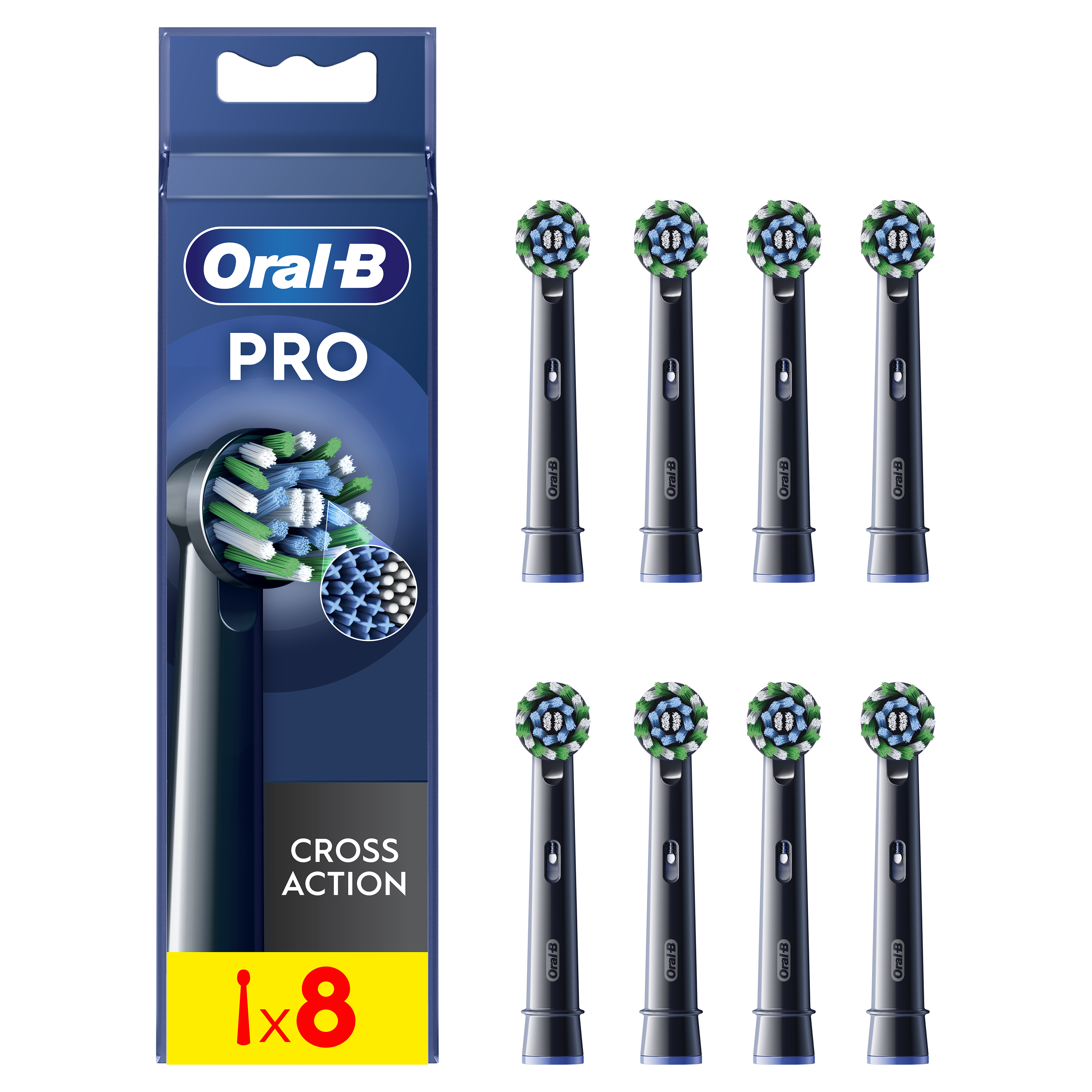 Oral-B Pro - 8 brossettes CrossAction