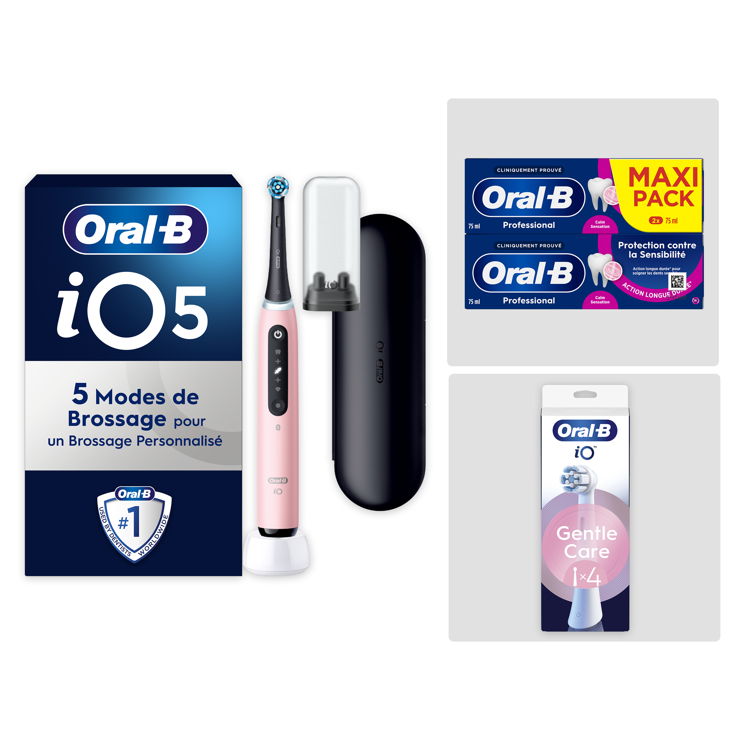 Oral-B iO5 Rose Pack Sensibilité