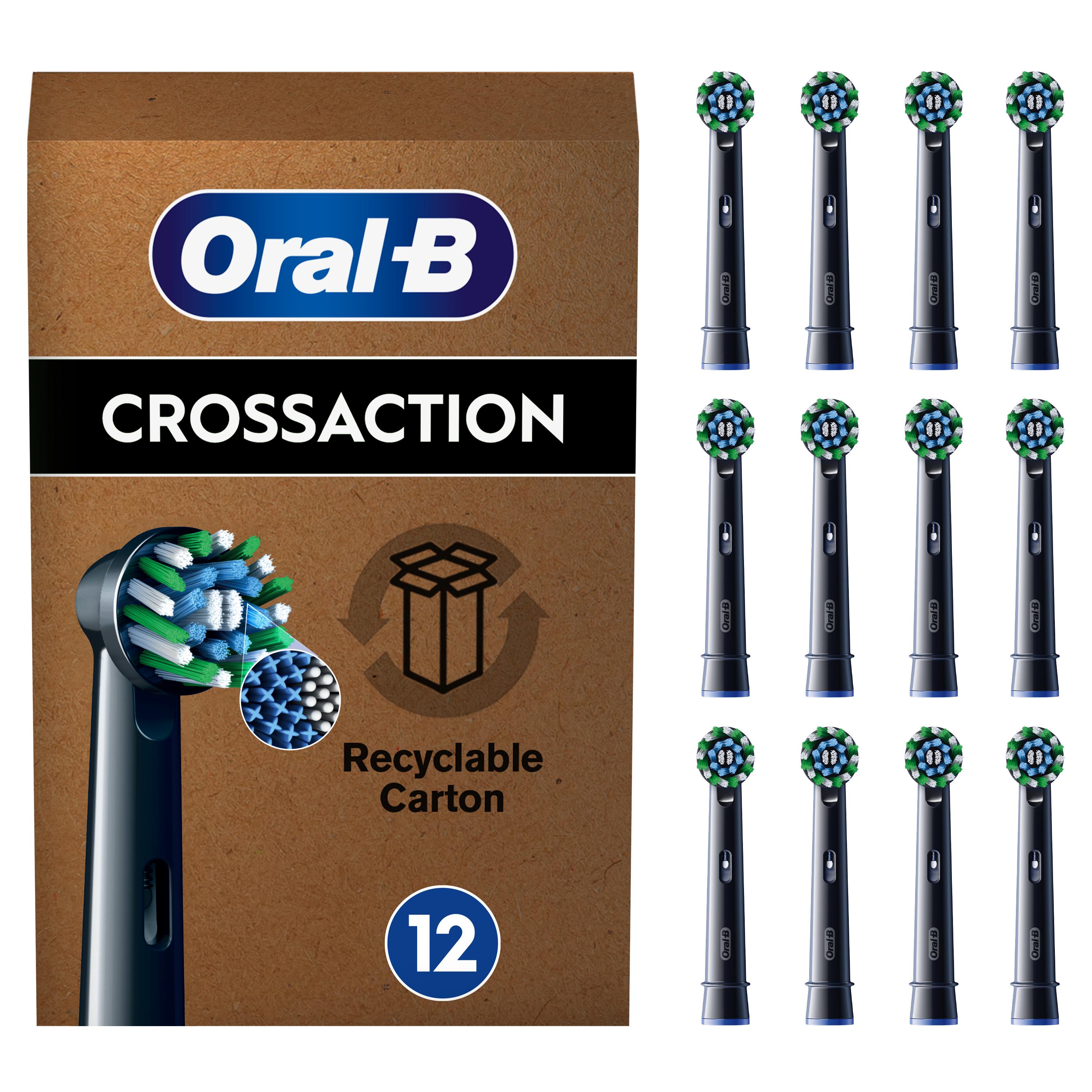 Oral-B Pro - 12 brossettes CrossAction