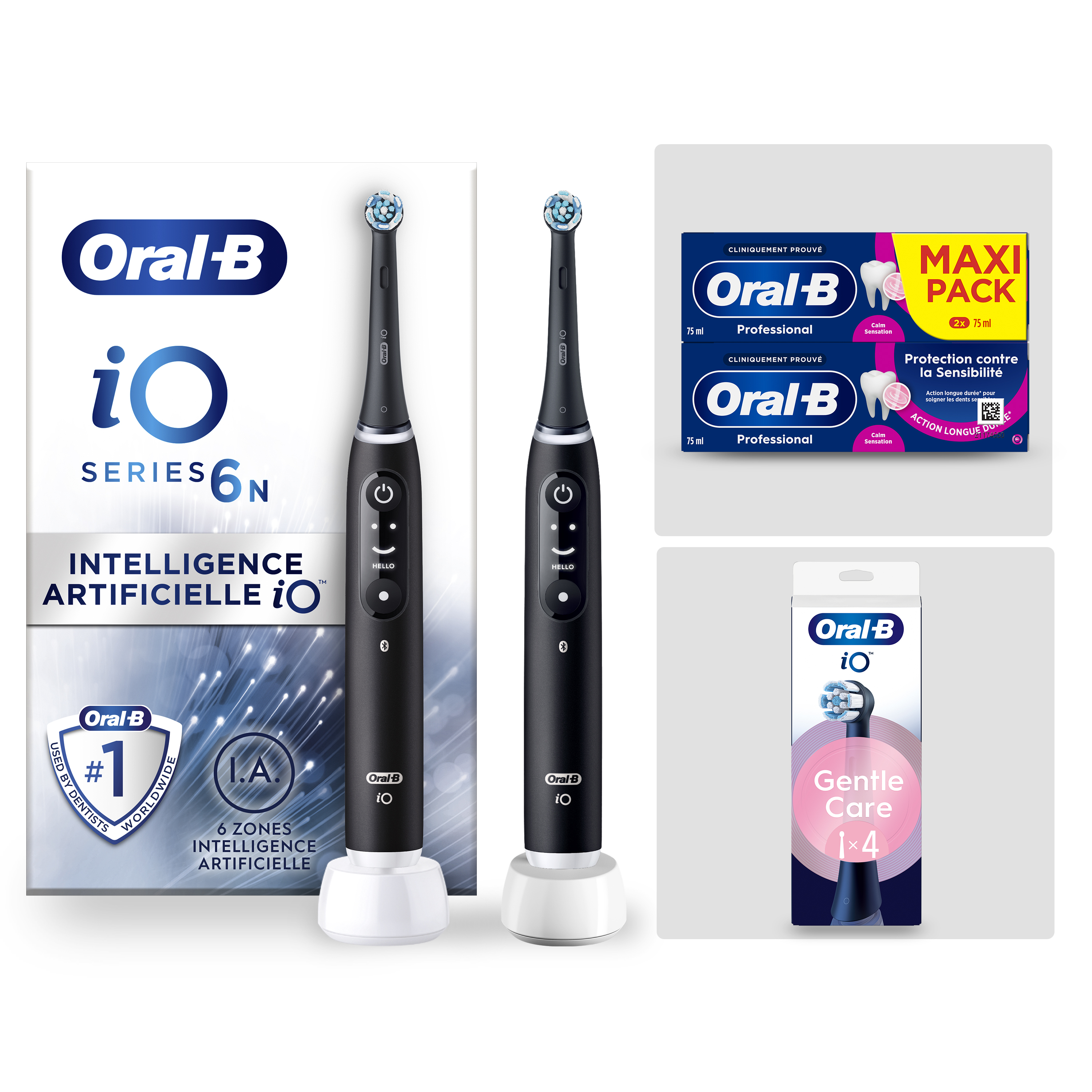 Oral-B iO6 Noire Pack Sensibilité