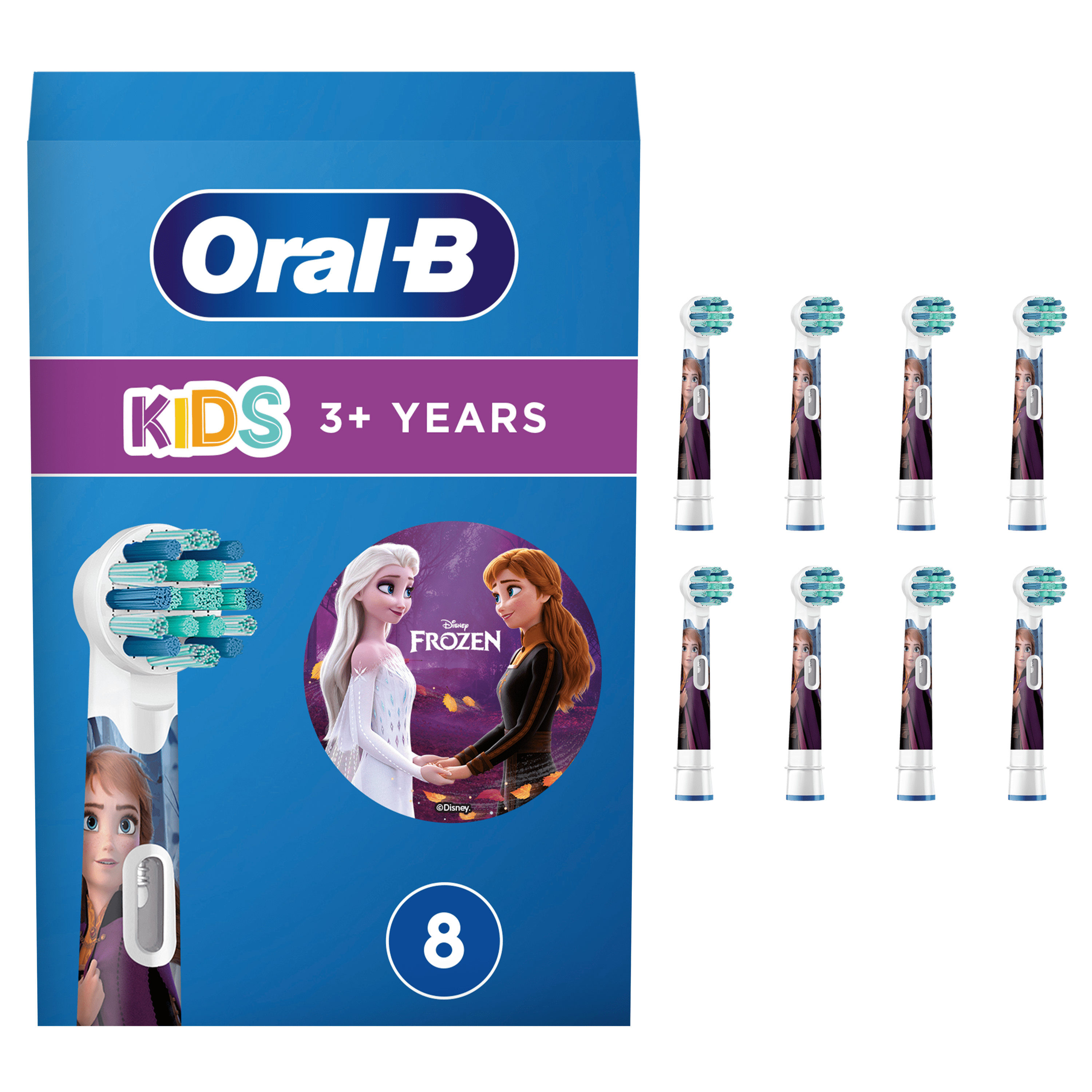 Oral-B Kids Brossette Avec Personnages La Reine Des Neiges De Disney, Lot De 8, Convient À Une Boîte Aux Lettres