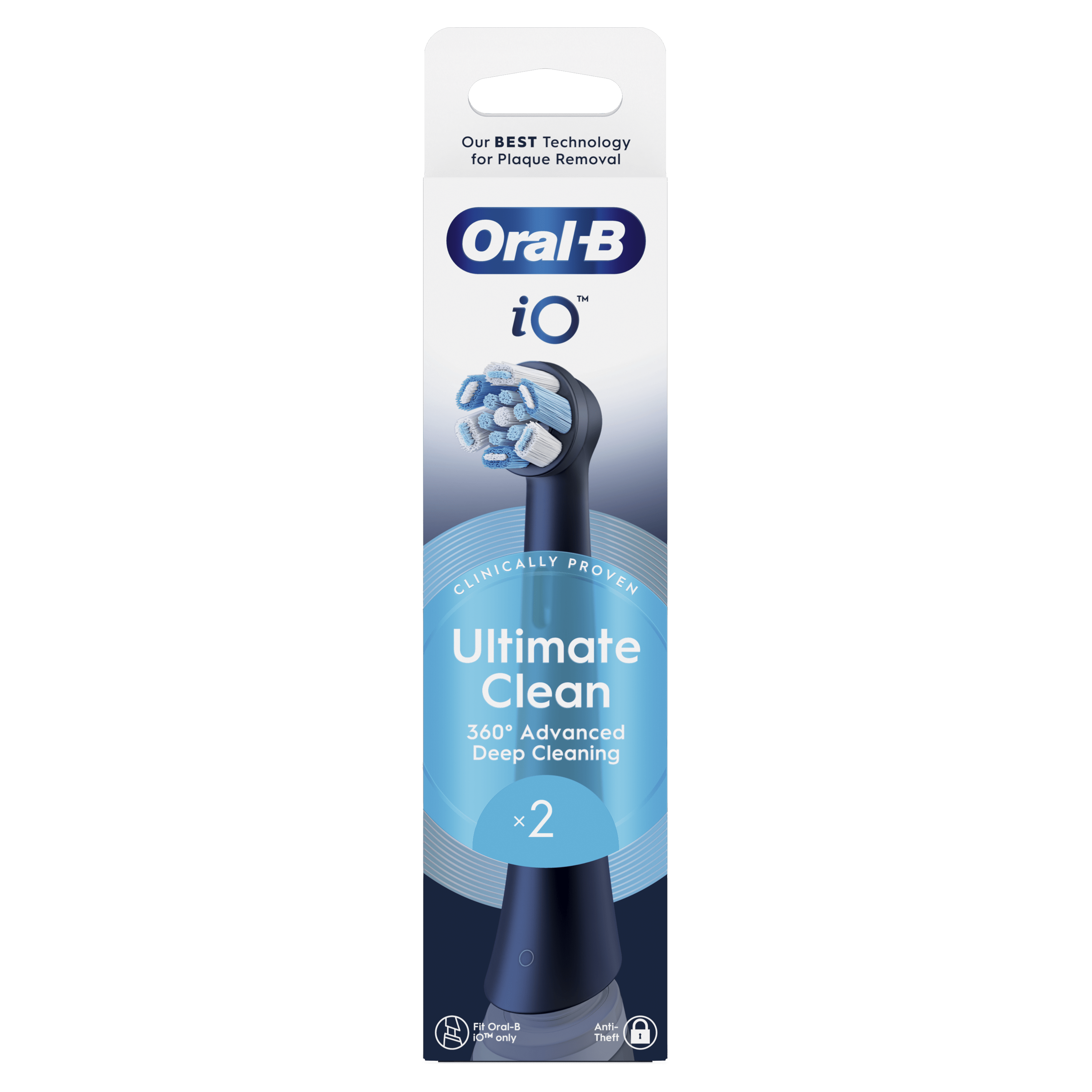 Oral-B iO - 2 brossettes Ultimate Clean Noires