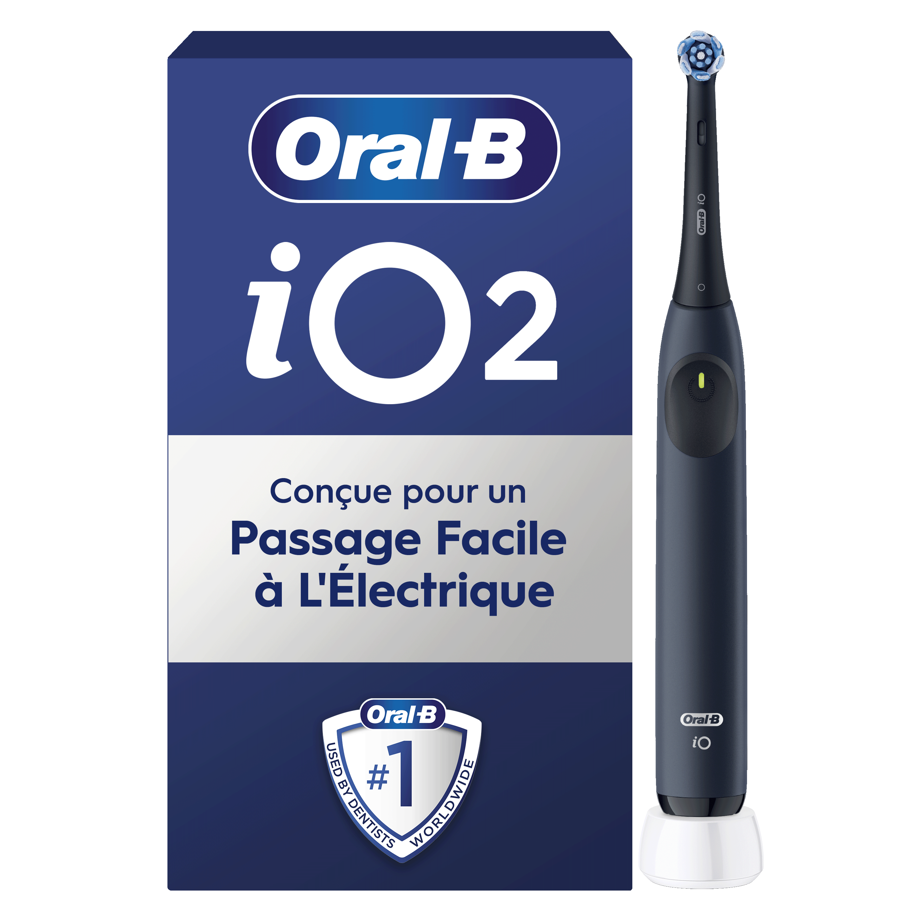 Oral-B iO2 Brosse À Dents Électrique Bleu Océan, 1 Brossette