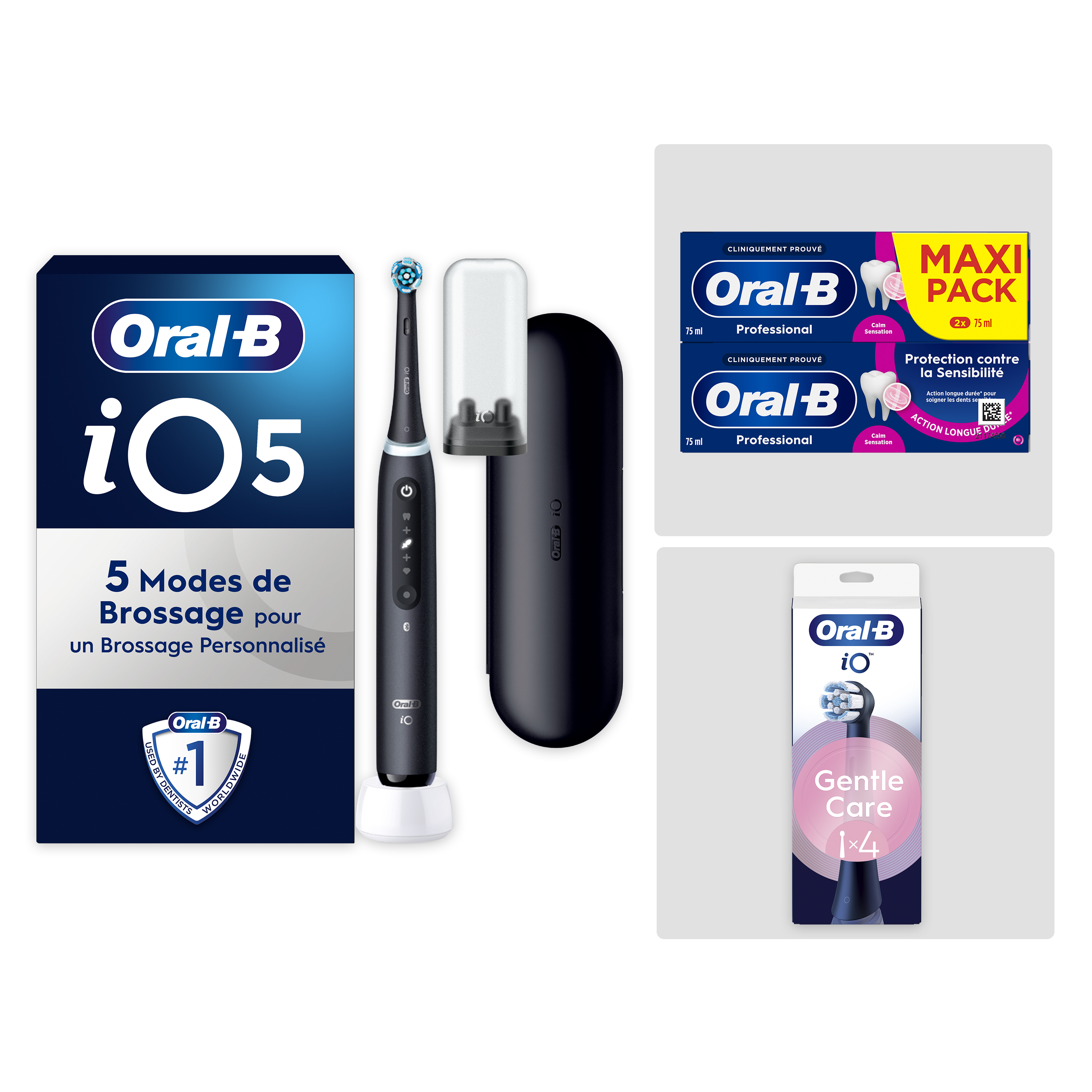 Oral-B iO5 Noire Pack Sensibilité