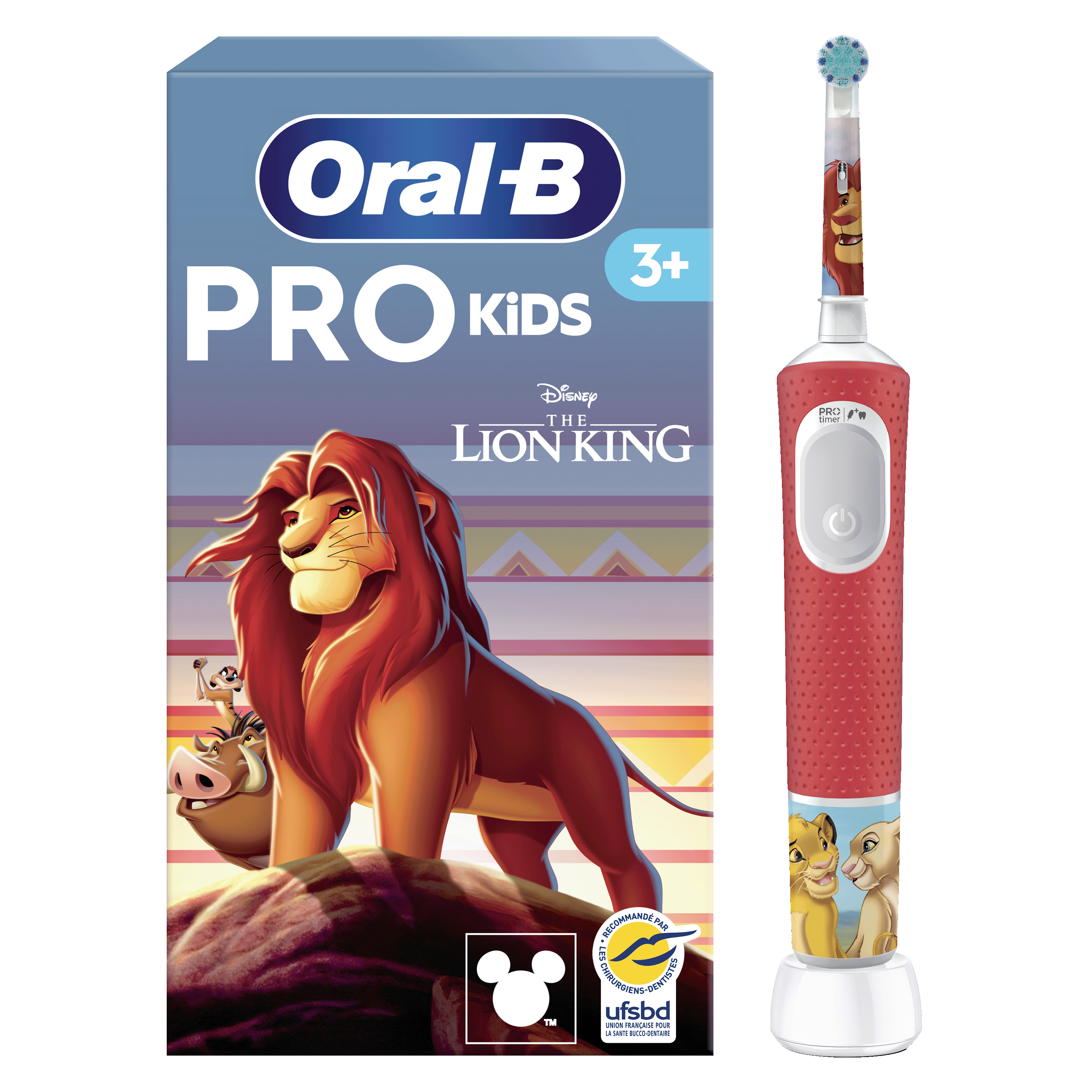 Oral-B Pro Kids Disney Le Roi Lion Brosse à dents électrique + 1 brossette