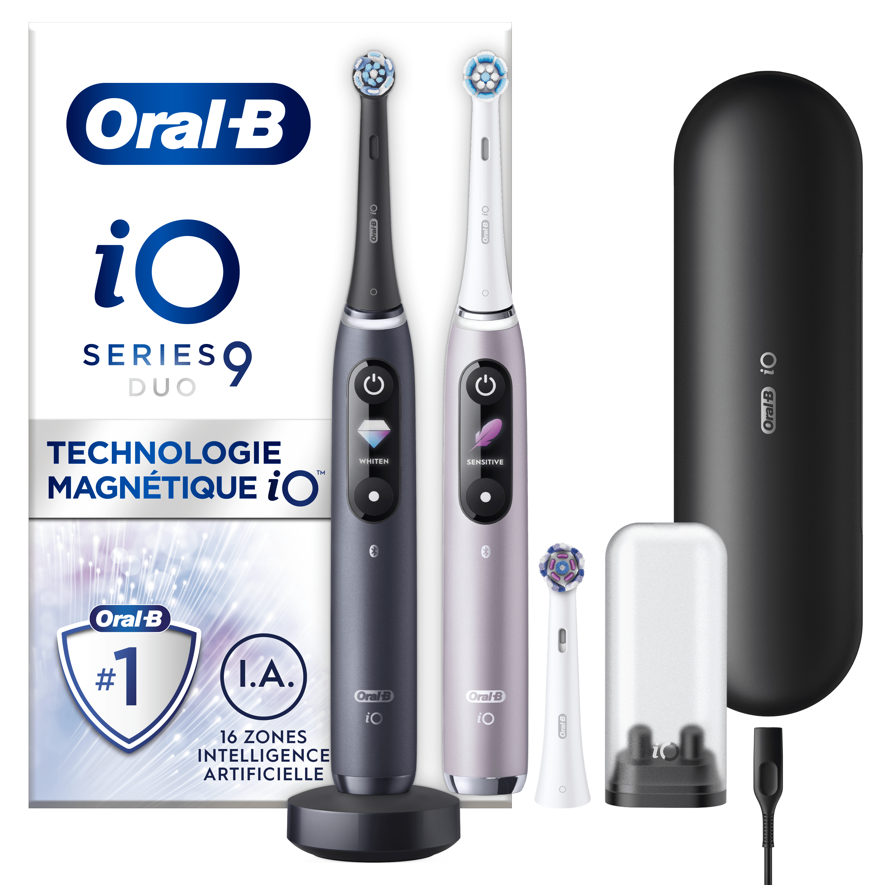 Oral-B iO 9 Pack 2 brosses à dents électriques