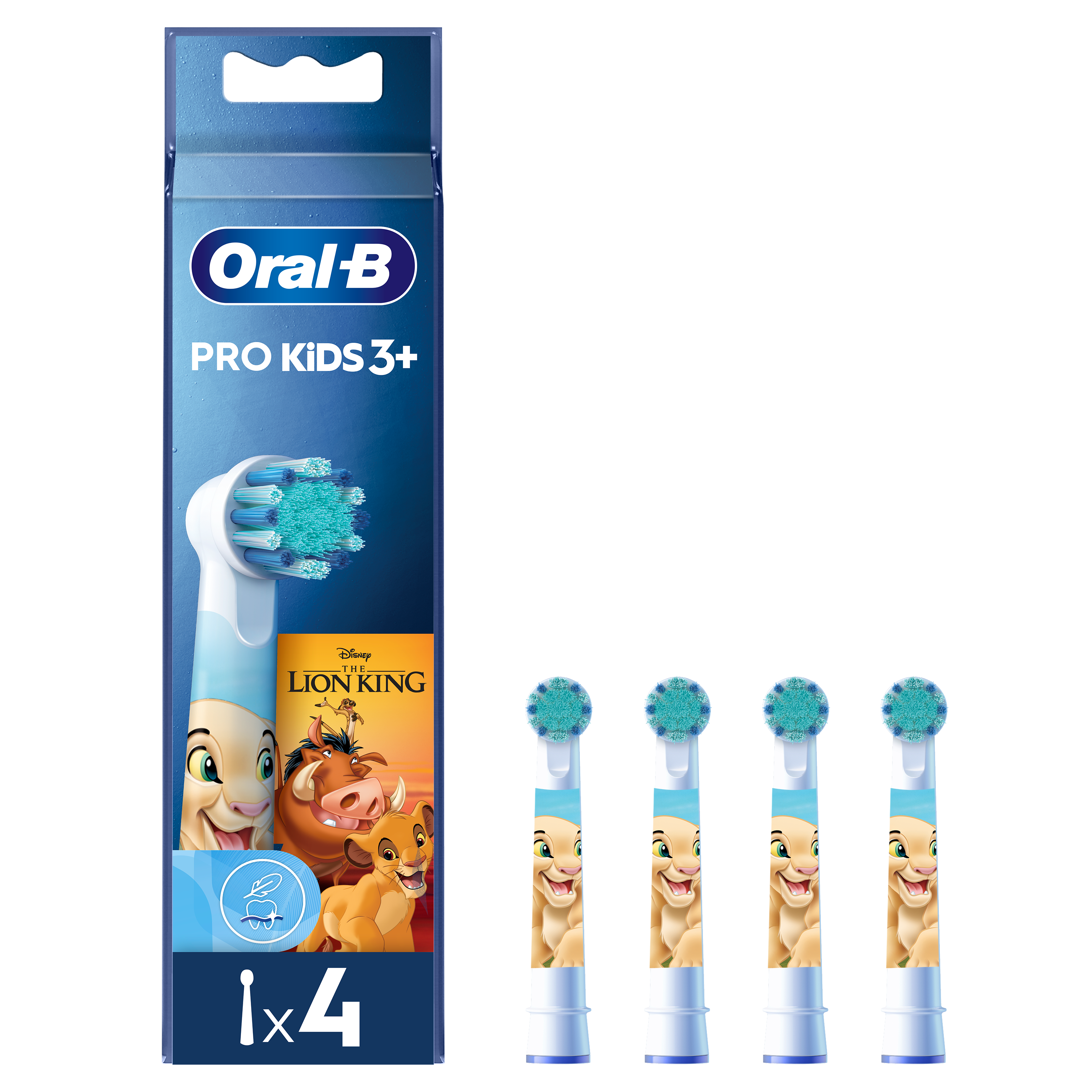 Oral-B Pro Kids Brossettes Disney Le roi lion, 4 Unités