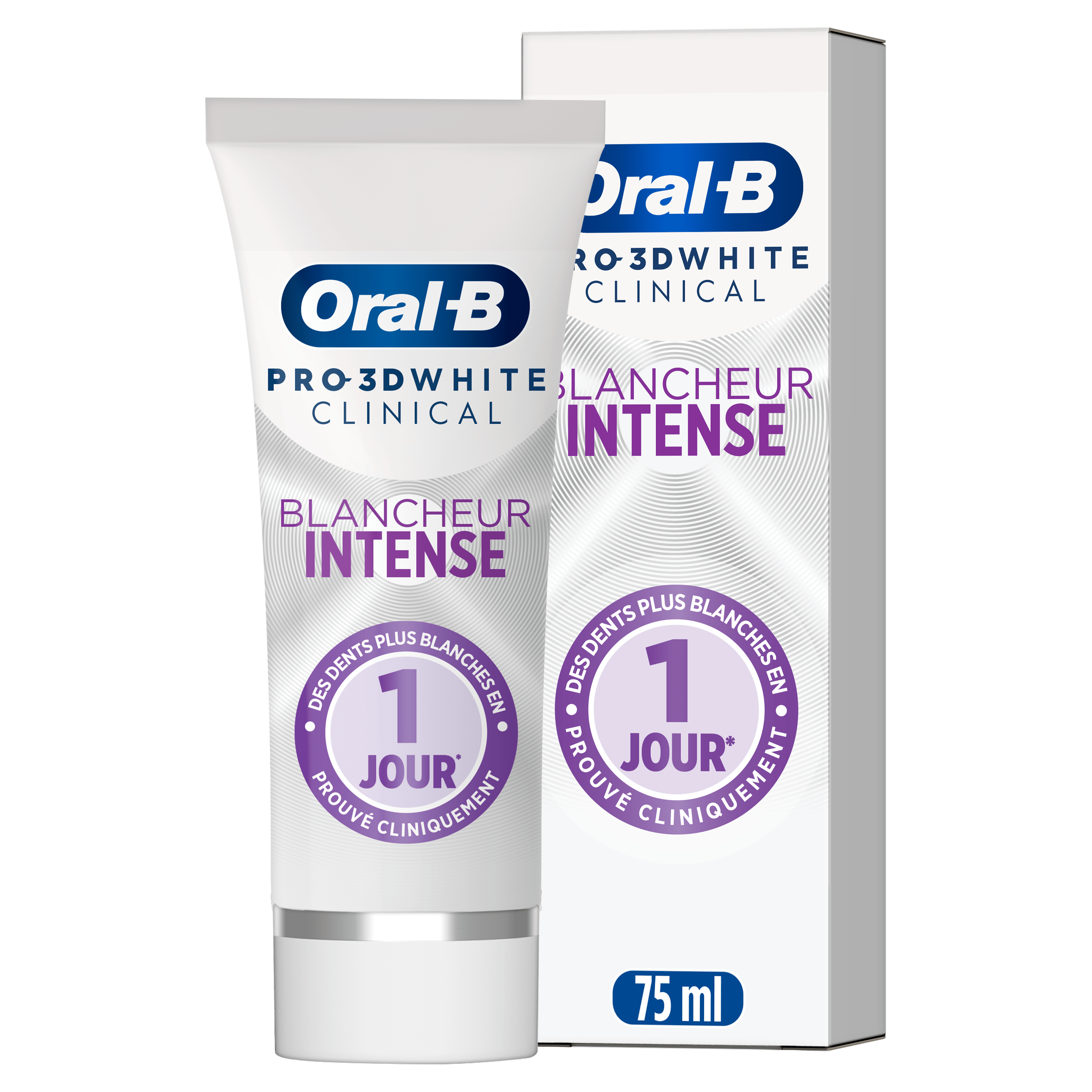 Oral-B 3D White Clinical Blanc Éclatant Dentifrice 75 ml: retailer-supplied image