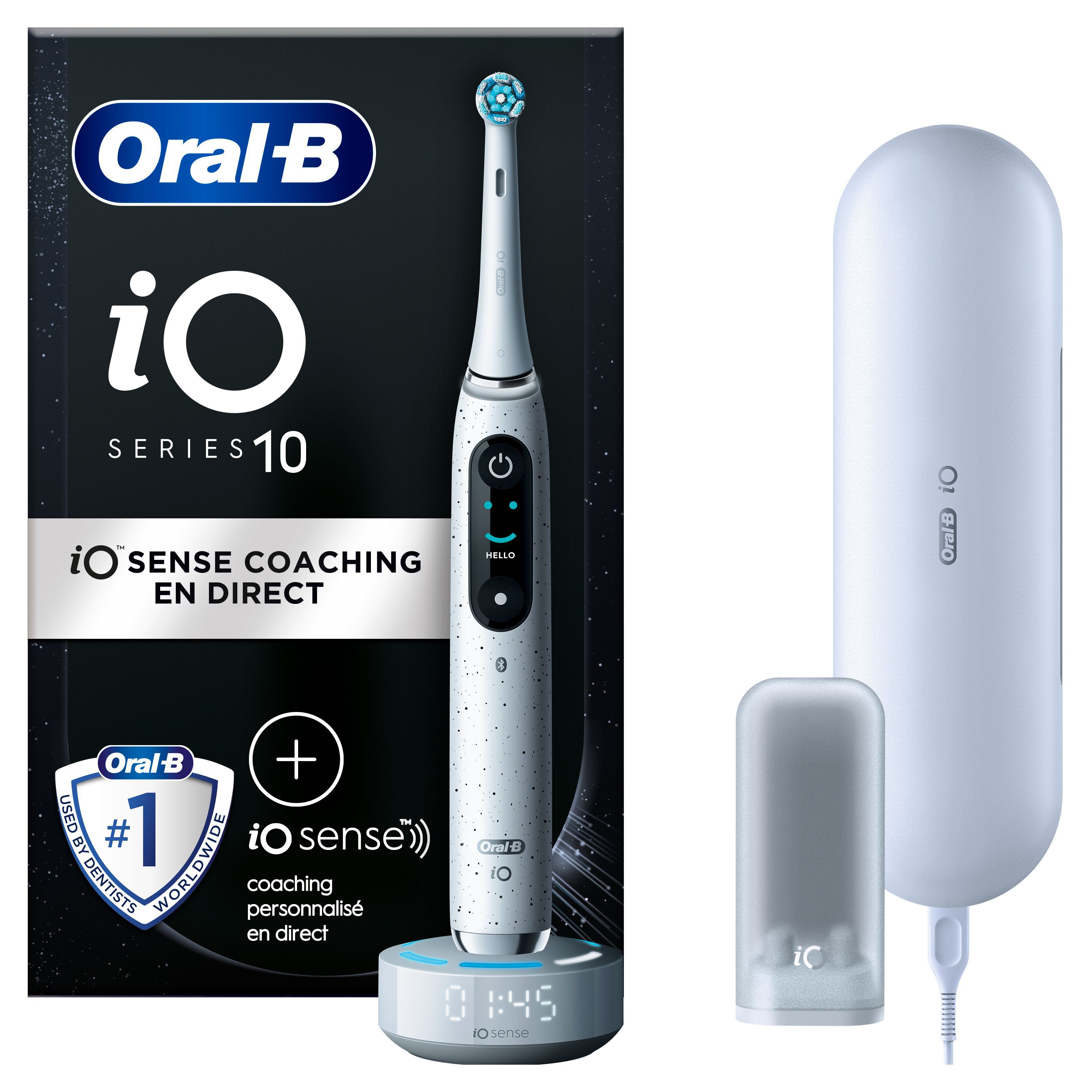 Oral-B iO 10 Blanche Brosse à dents électrique avec brossette