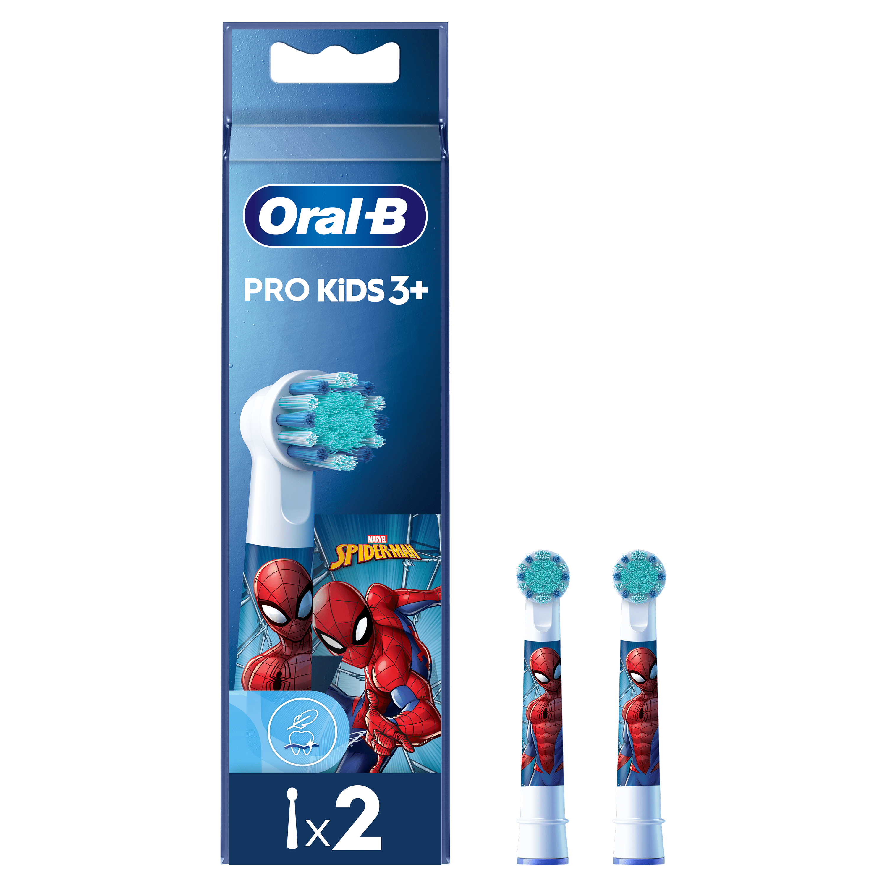 Oral-B Pro Kids Brossettes Spiderman, Pack De 2 Unités