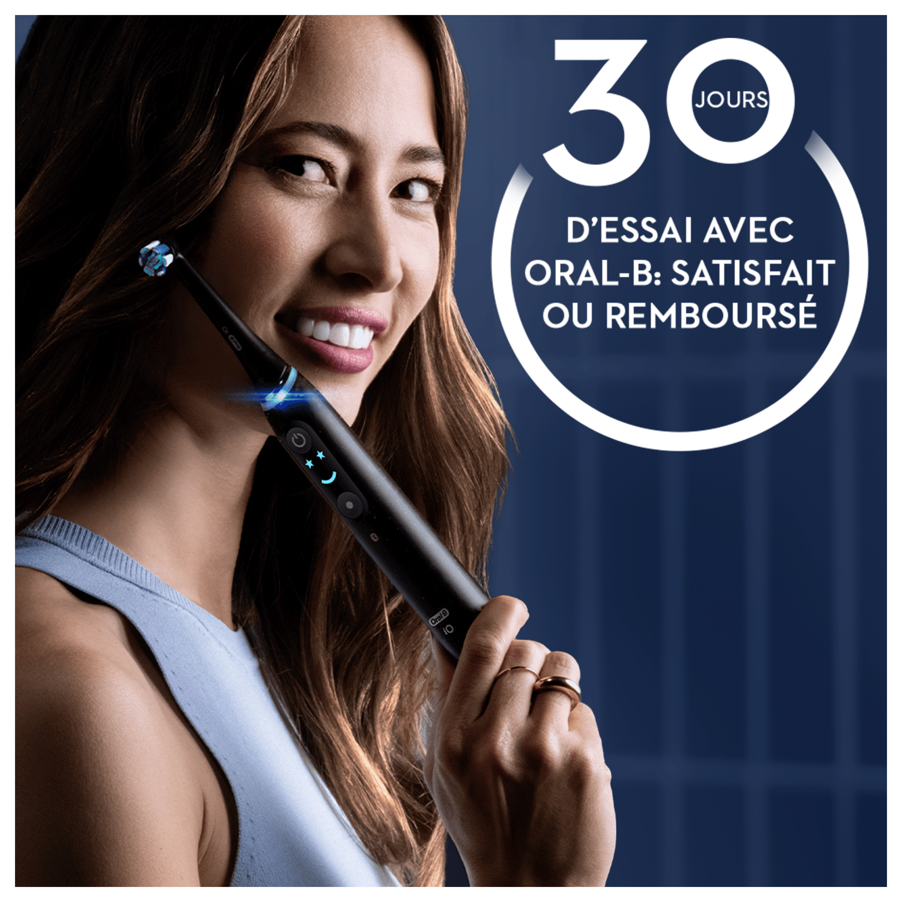 Oral-B iO9 Noire Brosse à dents électrique avec 3 brossettes