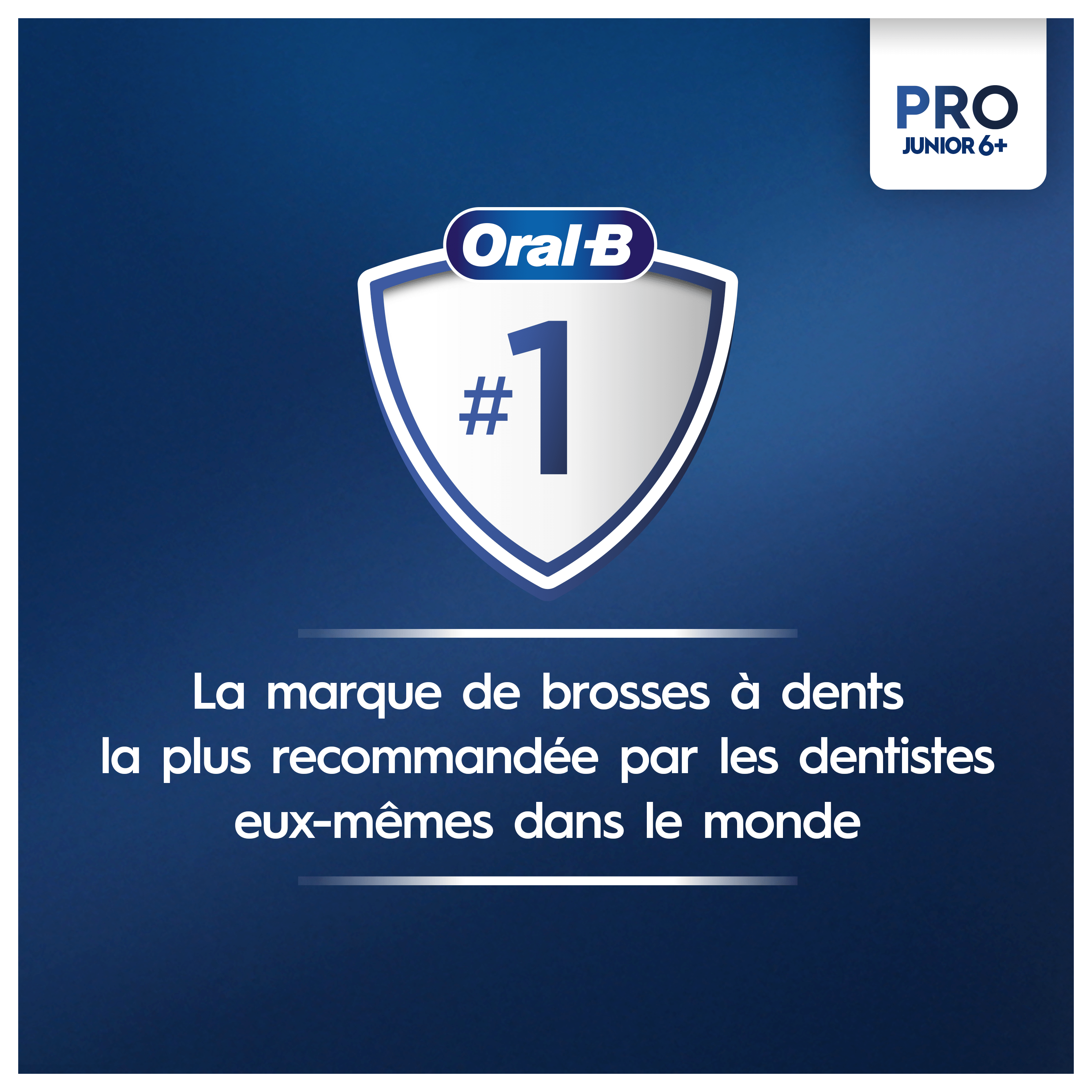 Oral-B Pro3 Junior Brosse à dents électrique avec 2 brossettes