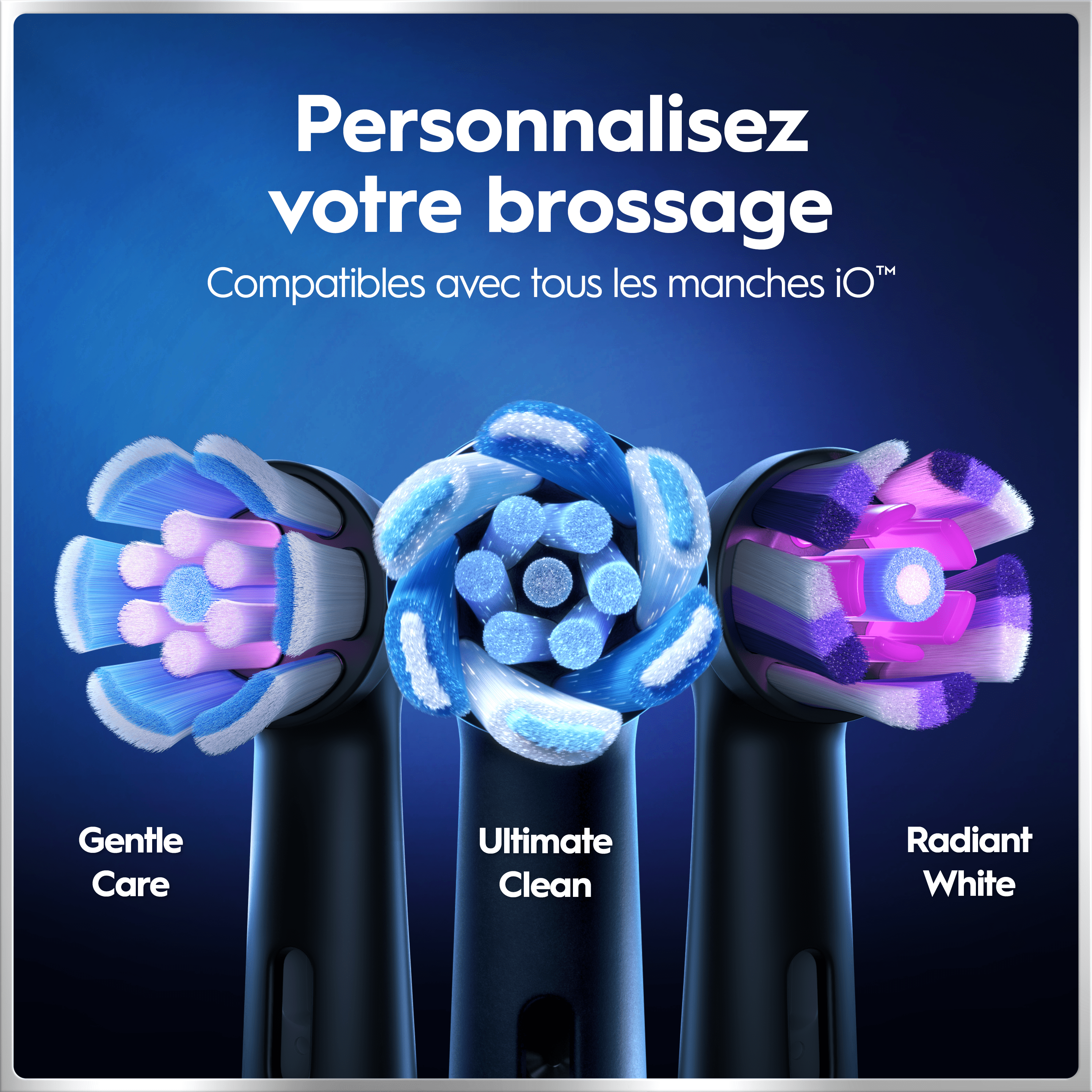 Brosse À Dents Électrique Oral-B iO6 | Noire| 3 brossettes | Batterie Longue Durée | Étui De Voyage Premium | Pochette pour Chargeur | Porte-brossettes